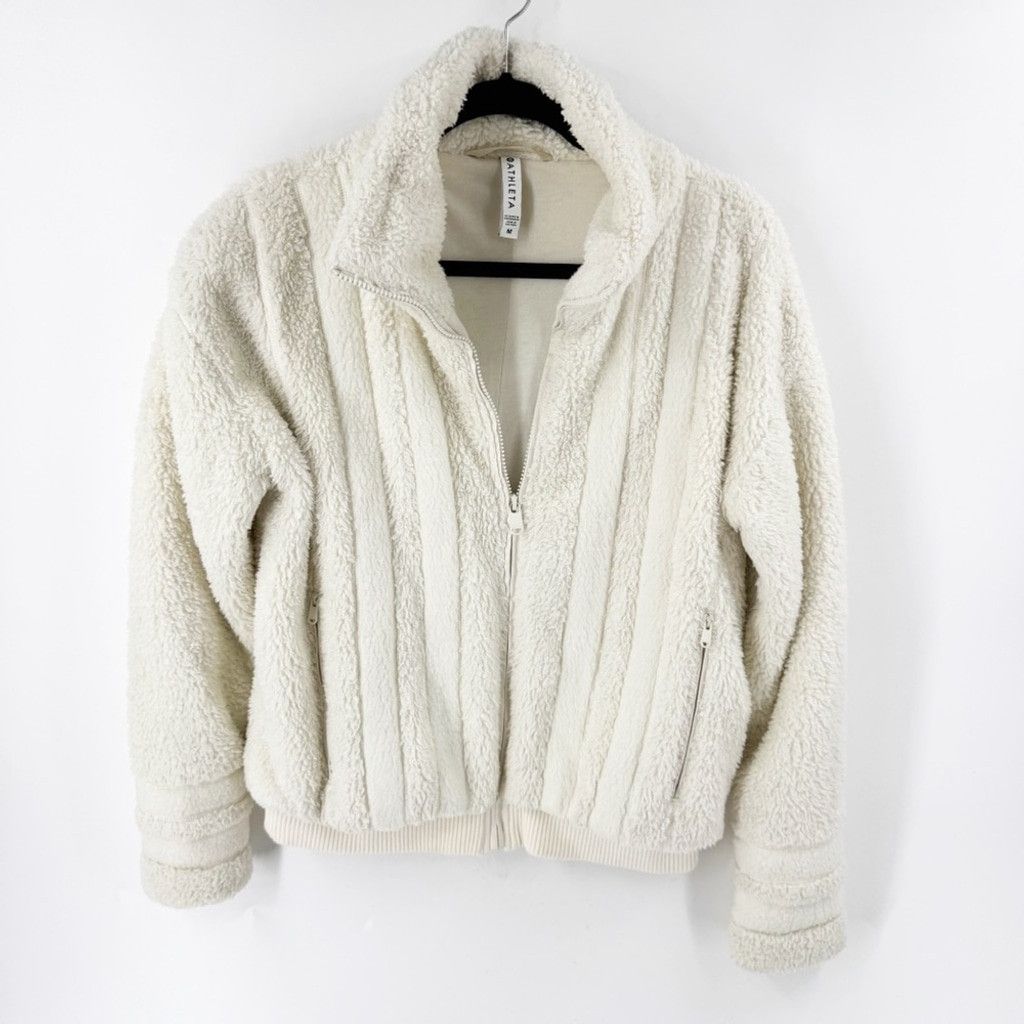 Athleta Athleta Willow Fleece Sherpa Jacket | Sz M Size M / US 6-8 / IT 42-44 - 2 Thumbnail