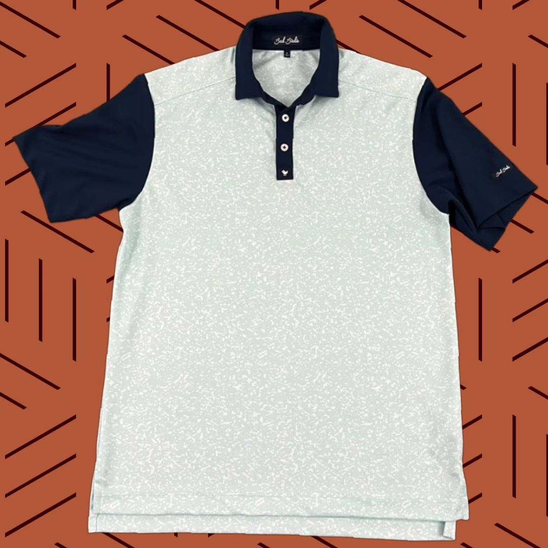 Vintage Bad Birdie Polo Shirt Mens Small Blue Golf Performance Stretch Preppy Casual S/S Size US S / EU 44-46 / 1 - 1 Thumbnail