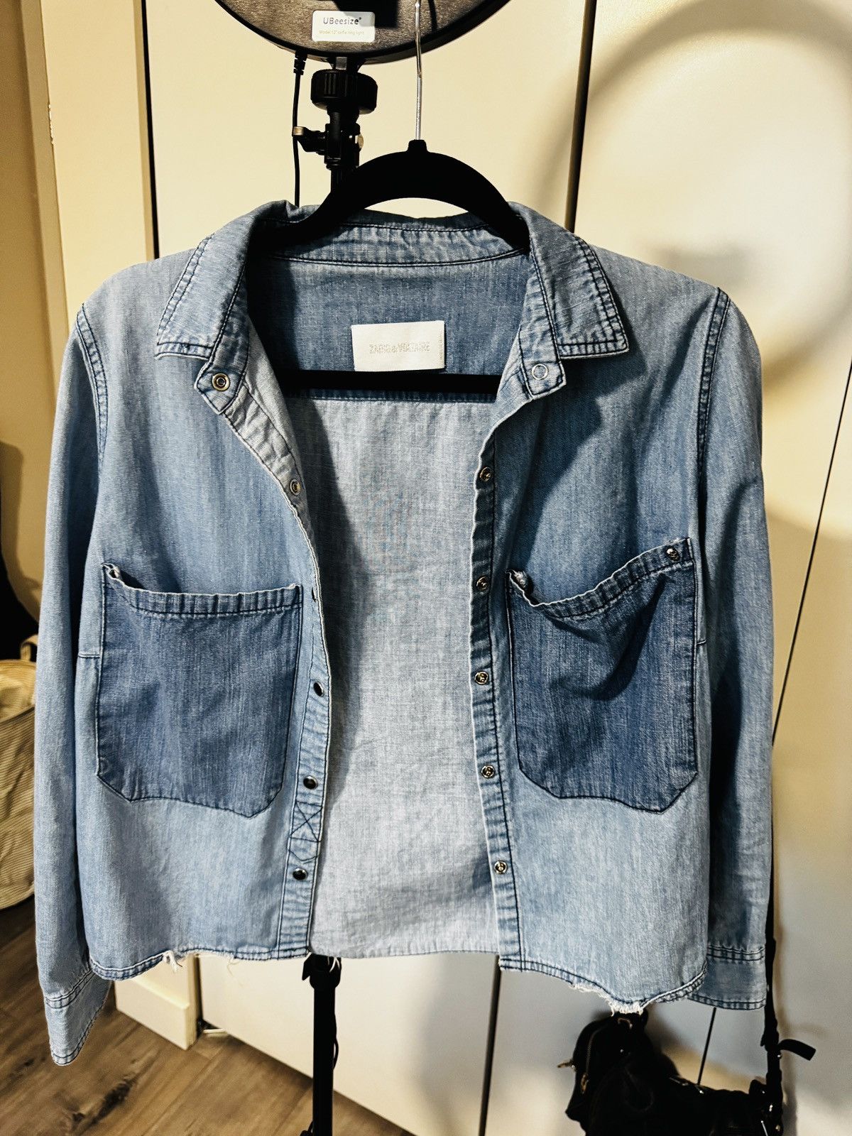 Zadig & Voltaire Zadig & Voltaire denim shirt Size S / US 4 / IT 40 - 1 Thumbnail