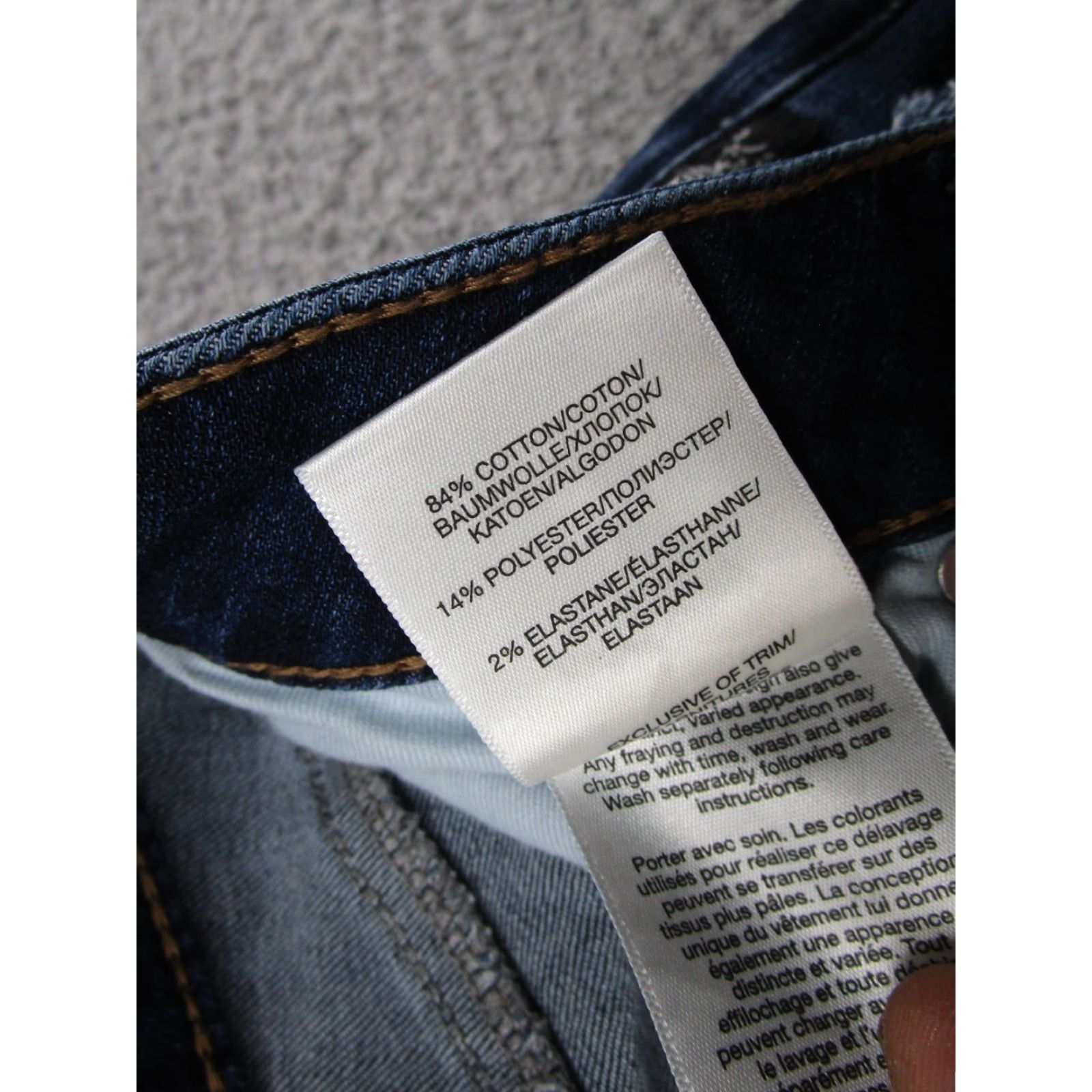 Silver Jeans Co. Silver Jeans Co Avery Skinny Jeans Women 32x29 Blue Stretch Distressed Size 24" / US 00 / IT 34 - 6 Thumbnail