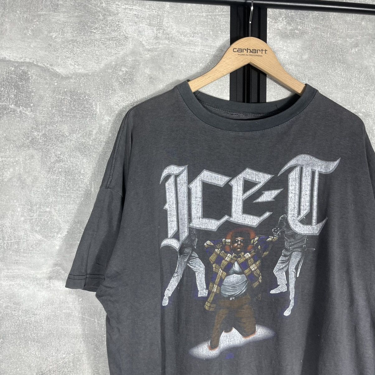 Rap Tees VINTAGE 90s ICE T TRASHED RAP TEE TSHIRT FADED ICE CUBE RARE Size US XL / EU 56 / 4 - 4 Thumbnail