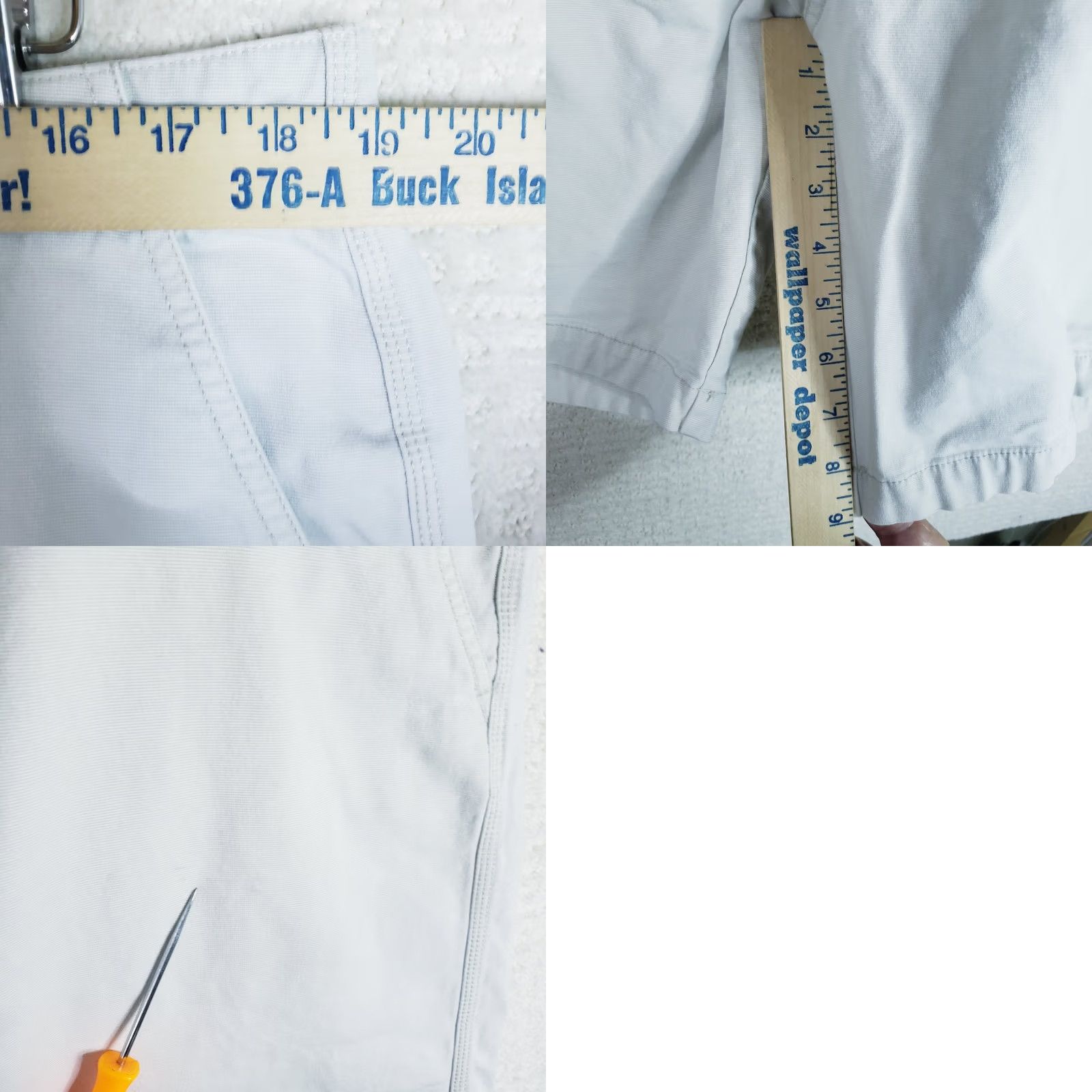 Vintage Kahala Men's 38x9 Beige Shorts Casual Cotton Spandex Flat Front Relaxed Inseam 9 in Pockets Golf Beach Summer Spring Fall Mens Size US 38 / EU 54 - 9 Thumbnail