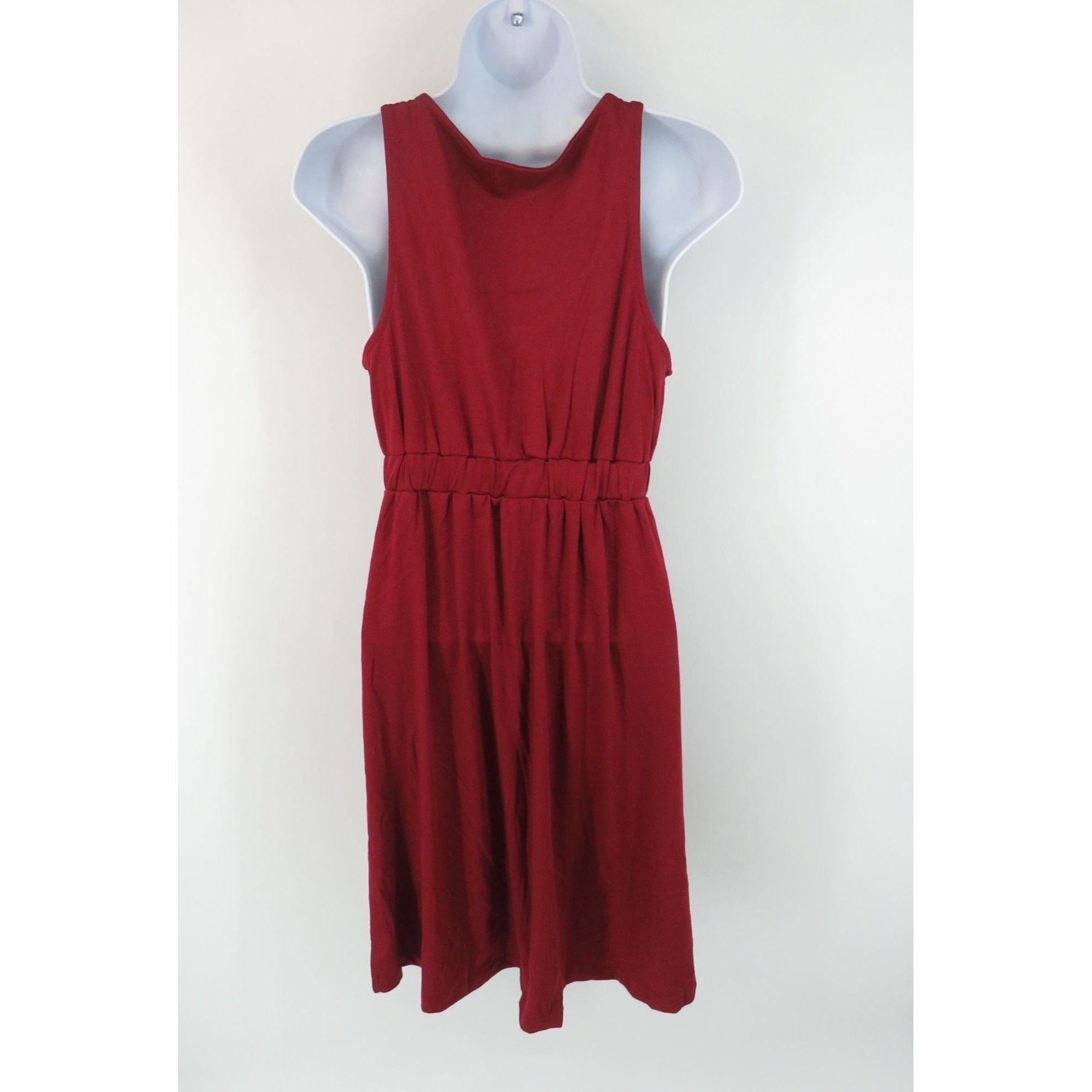 Other Women's Red Wine Sleeveless Dress Pockets A-Line Shift Small Size S / US 4 / IT 40 - 3 Thumbnail