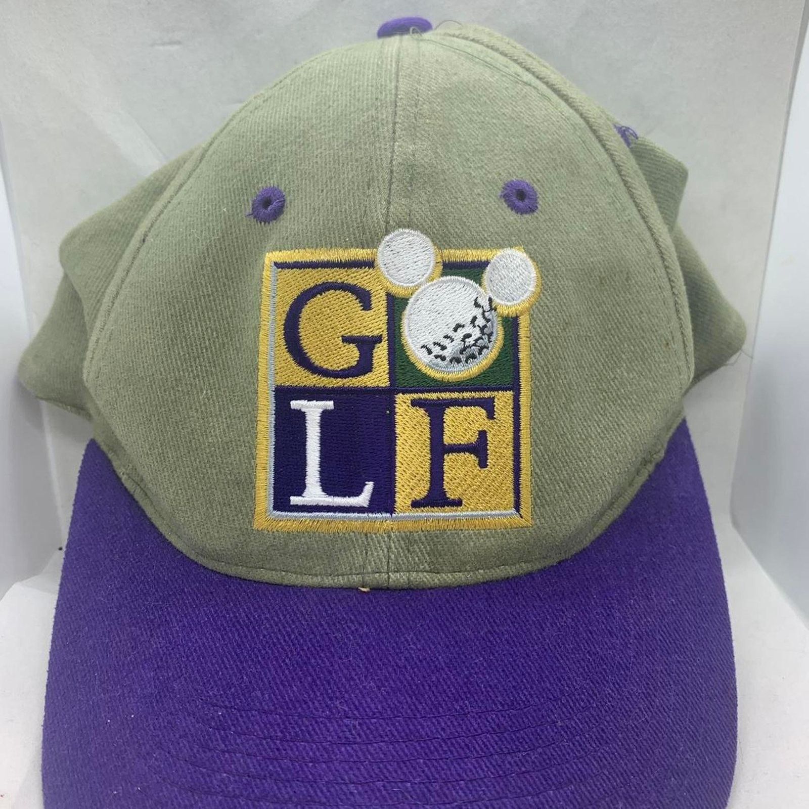 Drew Pearson vintage 90’s DISNEY MICKEY MOUSE GOLF strap back dad hat cap Size ONE SIZE - 3 Thumbnail