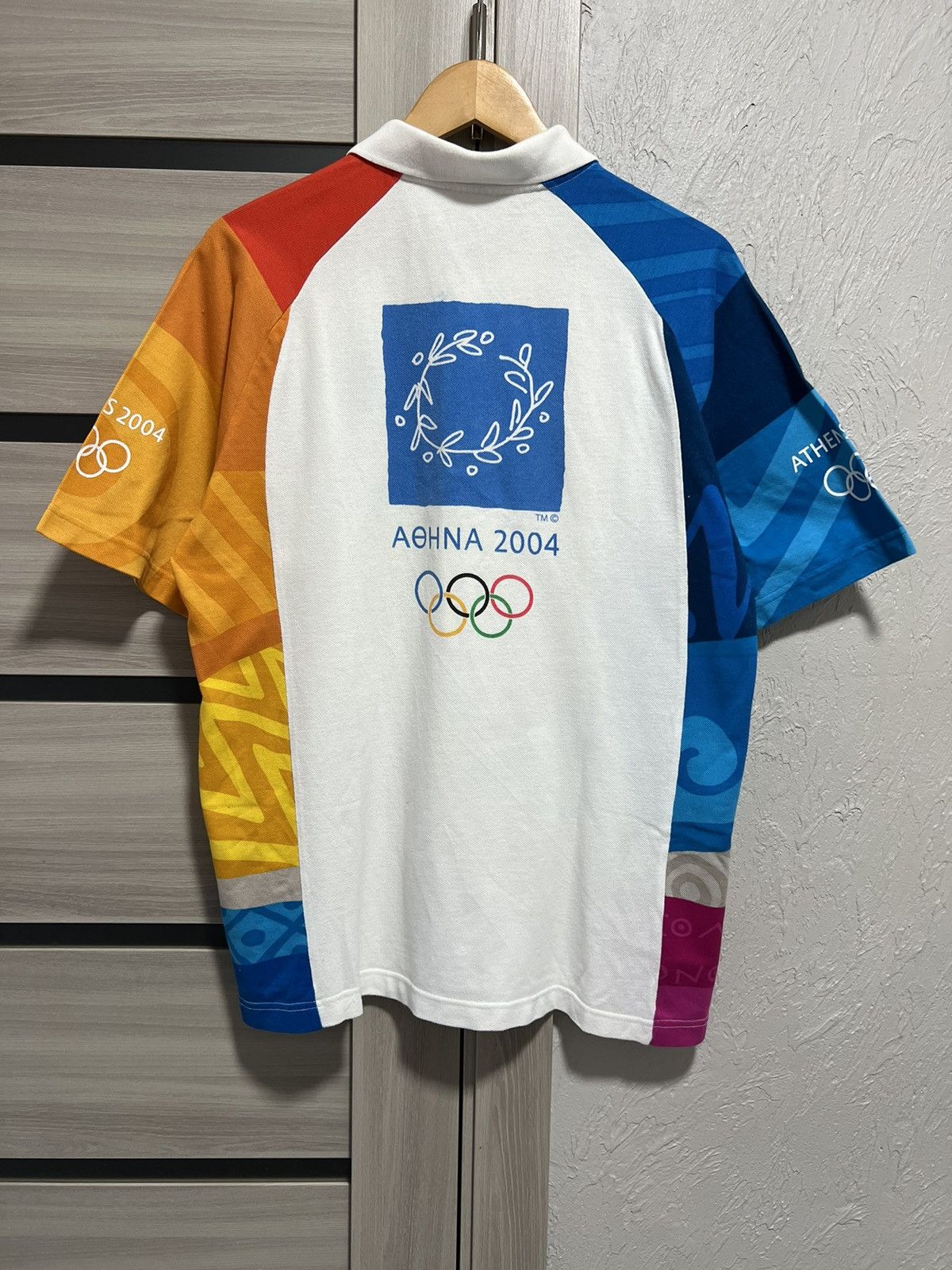 Vintage ADIDAS 2004 Greece Athens 2004 Olympics Polo Shirt Size US M / EU 48-50 / 2 - 4 Thumbnail