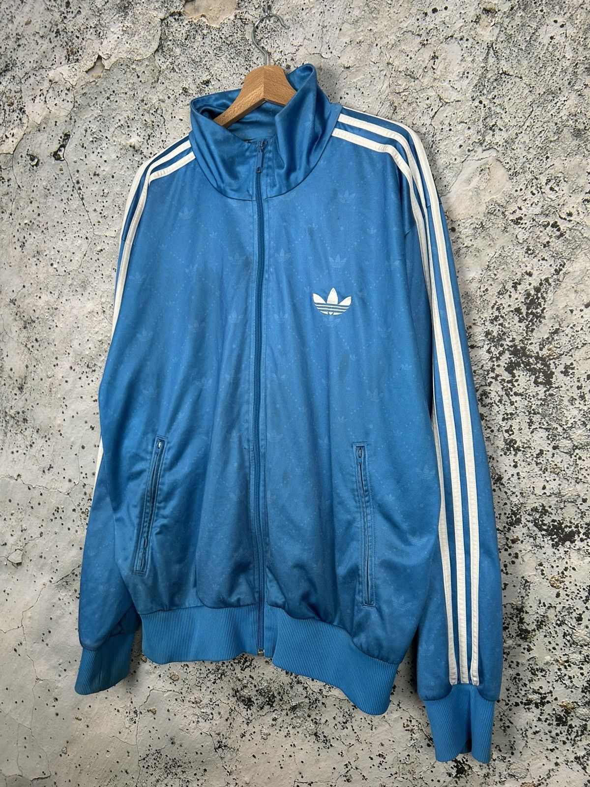 Adidas Vintage Adidas Y2K Blue Zip Sweatshirt Sportswear Size US XL / EU 56 / 4 - 2 Thumbnail