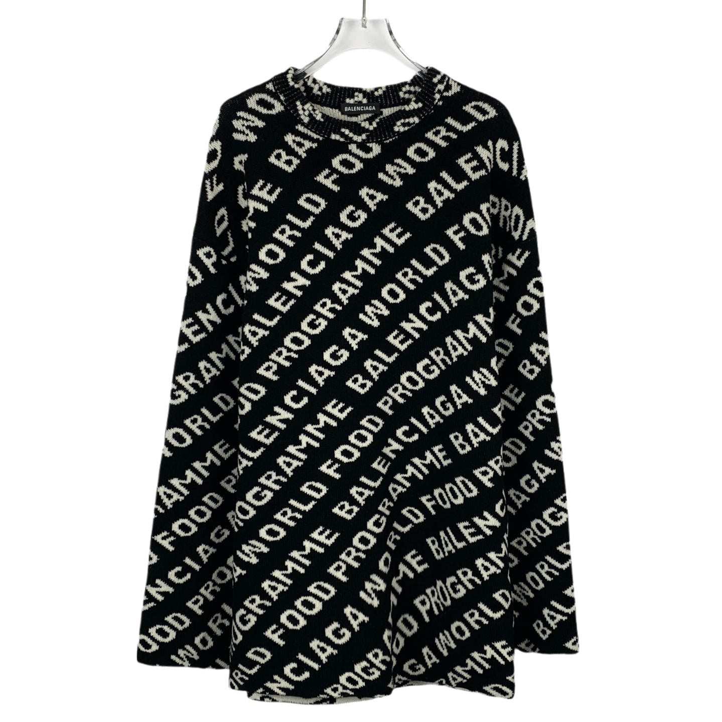 Balenciaga Balenciaga Printed-crewneck wool sweater Size M / US 6-8 / IT 42-44 - 4 Thumbnail