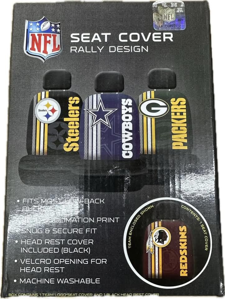 Designer Washington Redskins Rally Seat Cover Size ONE SIZE - 1 Thumbnail