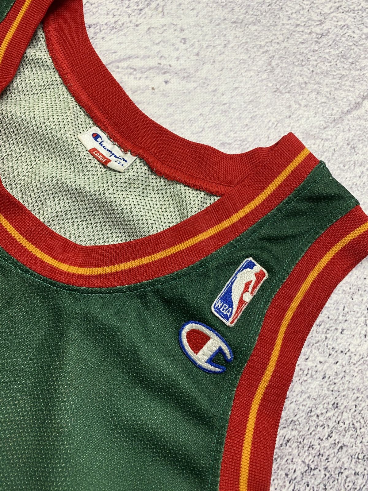 Champion × Vintage Vintage Champion Seattle Supersonics NBA Jersey #40 Kemp Size US L / EU 52-54 / 3 - 8 Thumbnail
