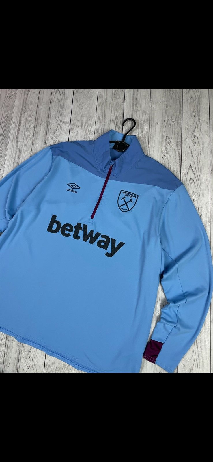Umbro Vintage umbro West Ham soccer sweatshirt rare blue rare XXL Size US XXL / EU 58 / 5 - 2 Thumbnail