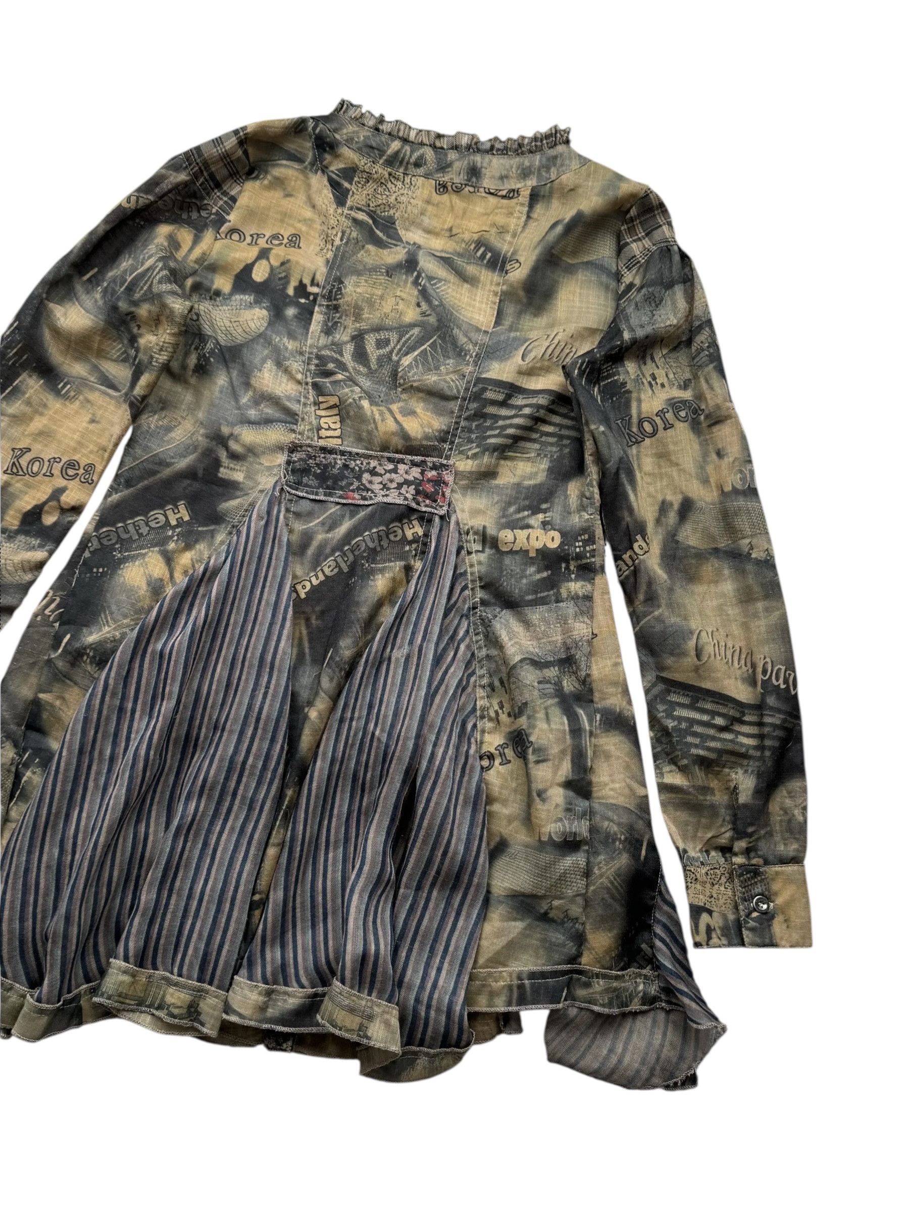 Japanese Brand Y2K Printed Dress With Long Sleeve(V193) Size L / US 10 / IT 46 - 6 Thumbnail