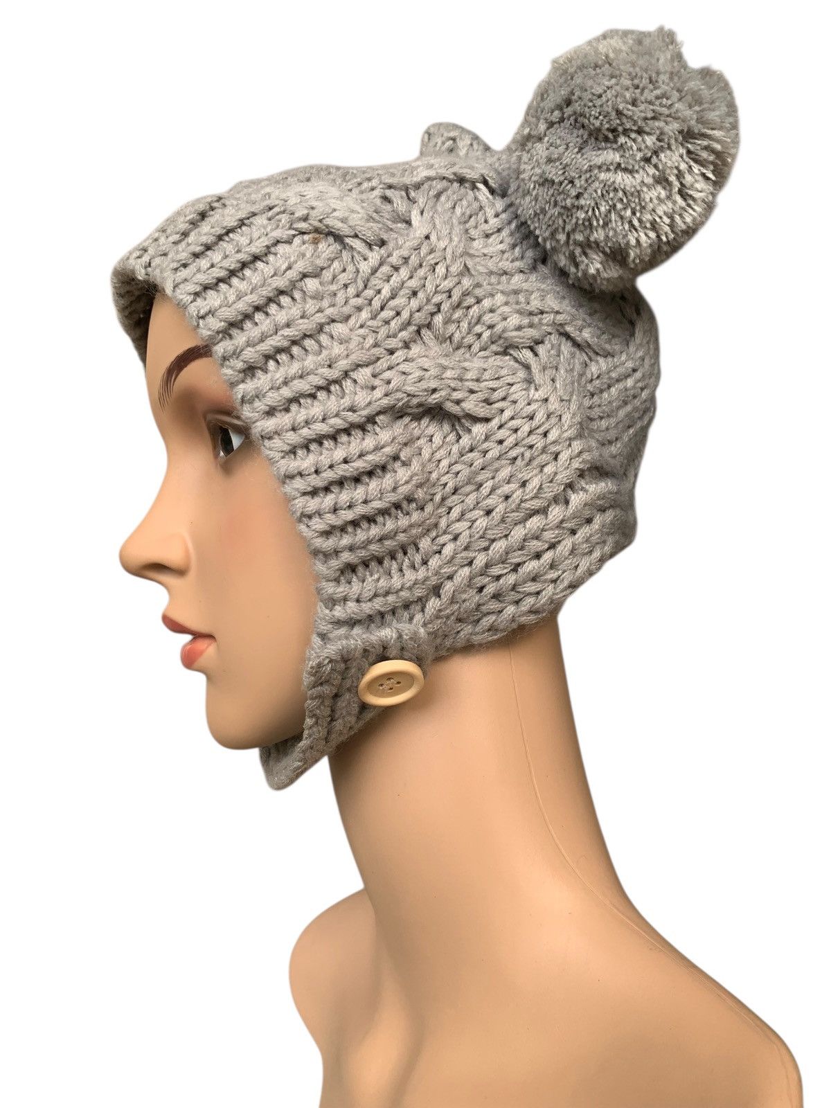 Japanese Brand × Kapital × Vintage Women Hat Cat Ear Crochet Braided Knitt By Hand made Size ONE SIZE - 6 Thumbnail
