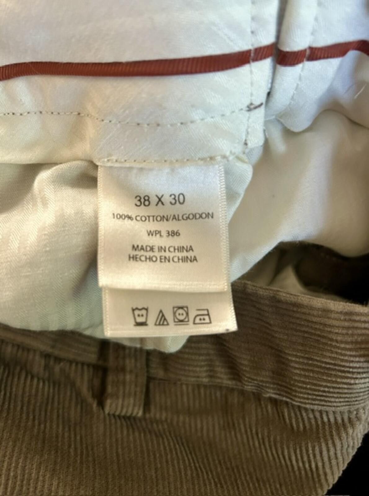 Haggar Haggar Men's Brown Corduroy Casual Pants Size 38x30 Size US 38 / EU 54 - 3 Thumbnail