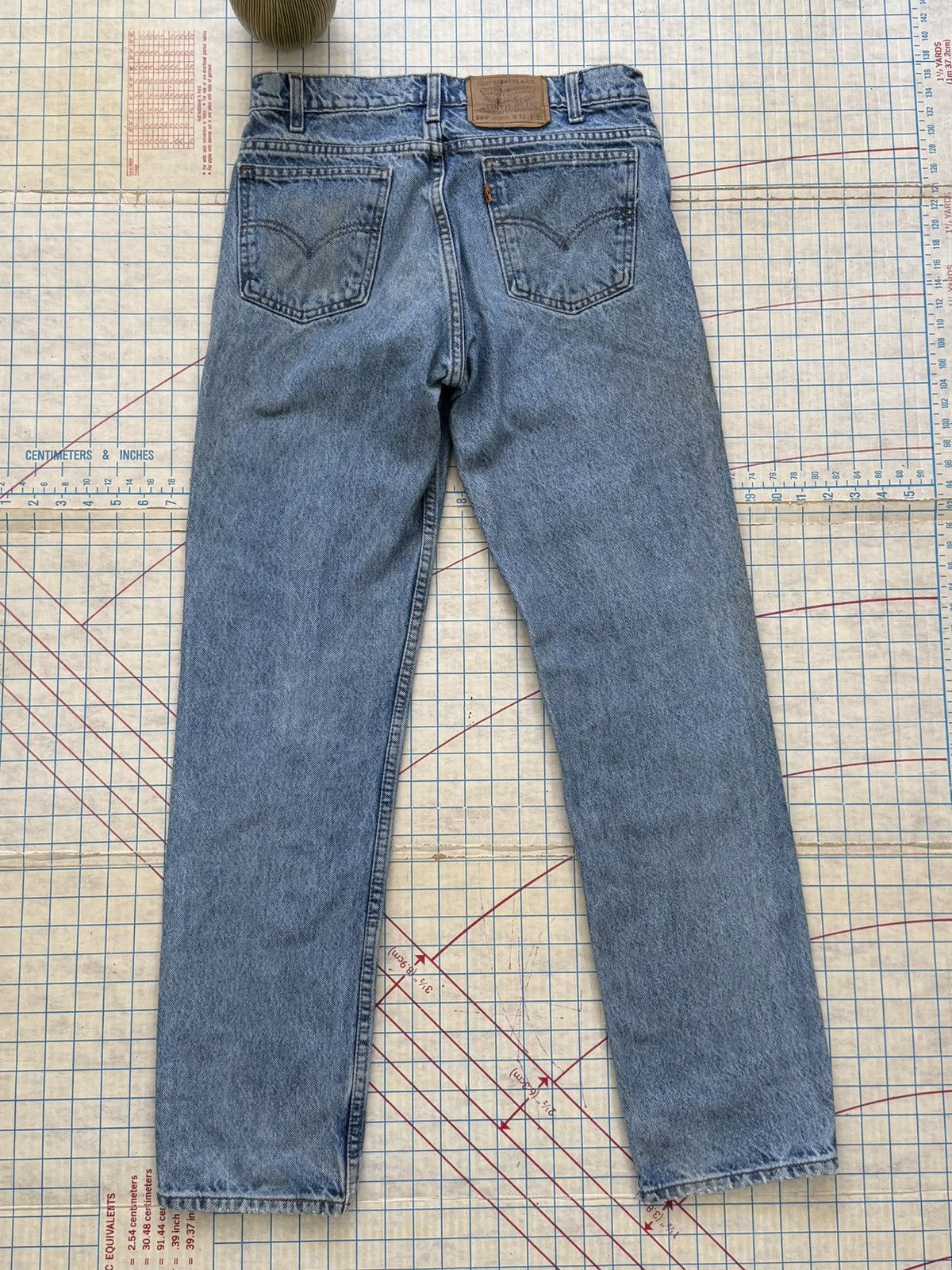 Levi's Vintage Levi’s 505 Orange Tab Regular Fit Jeans Fits 30x31 Size US 30 / EU 46 - 11 Thumbnail