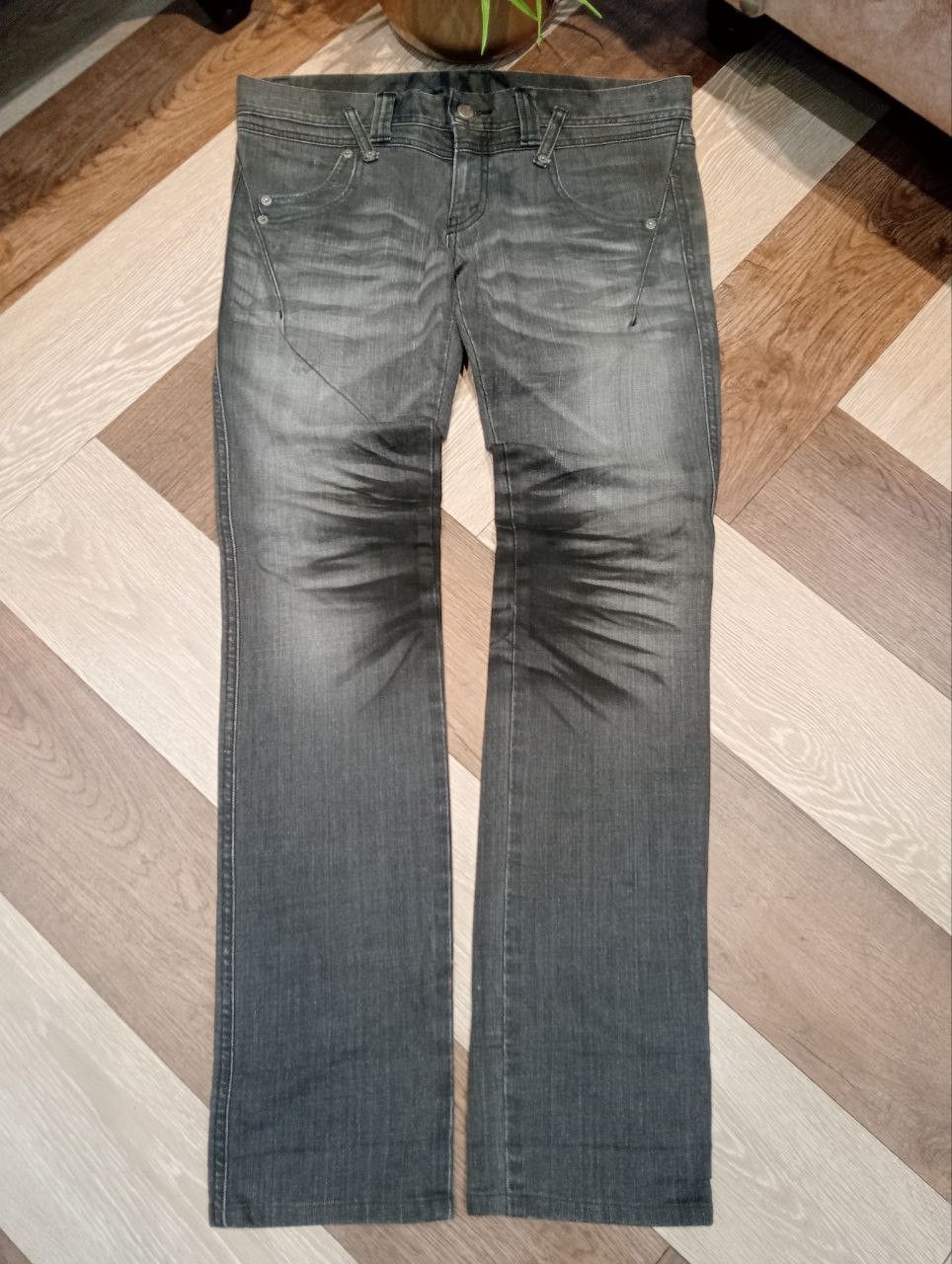 Tornado Mart TORNADO MART STRETCH DENIM JEANS GREY FADE JAPAN DESIGNER Size 34" / US 12 / IT 48 - 2 Thumbnail
