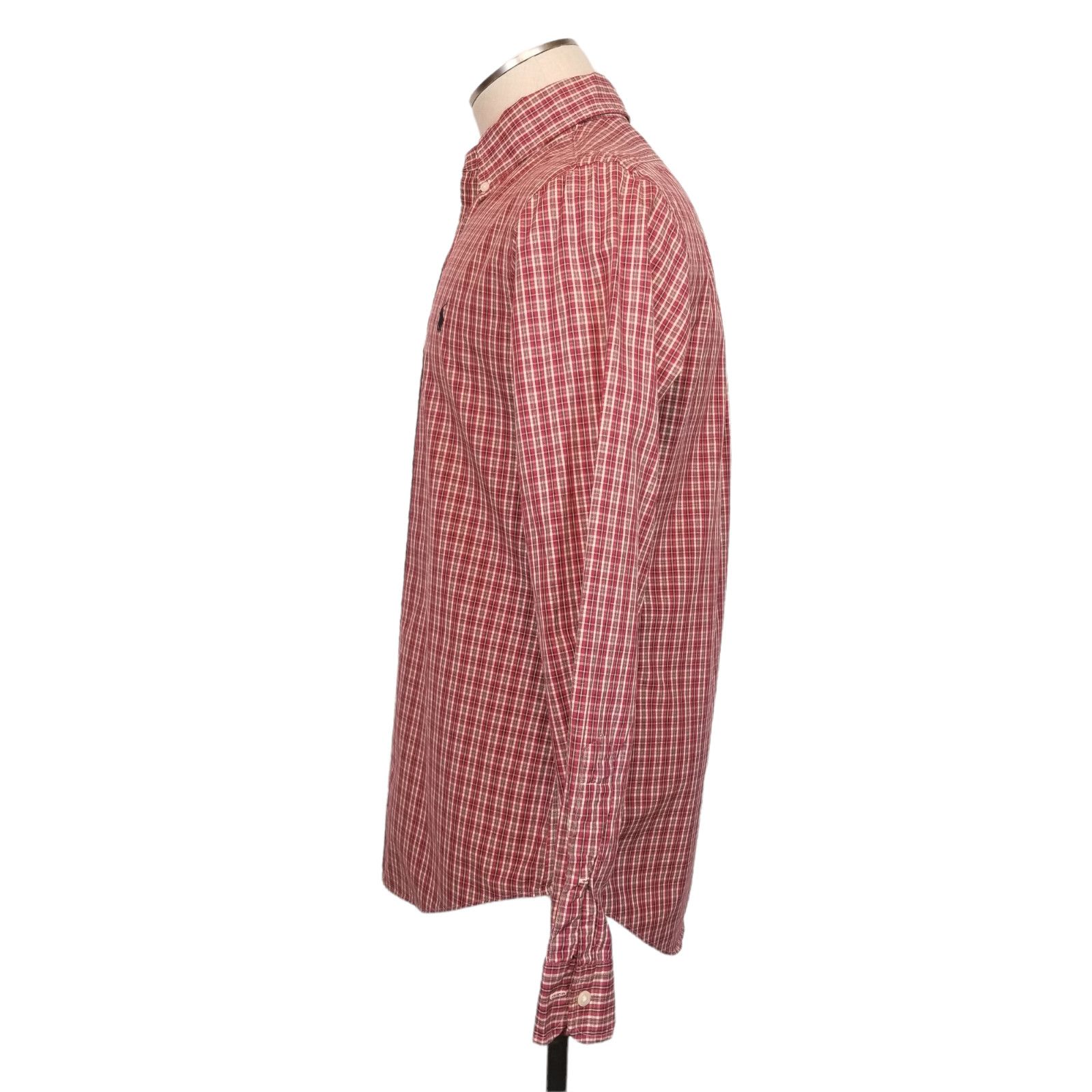 Ralph Lauren Ralph Lauren Plaid Cotton Custom Fit Shirt Red Sz Small Size US S / EU 44-46 / 1 - 3 Thumbnail