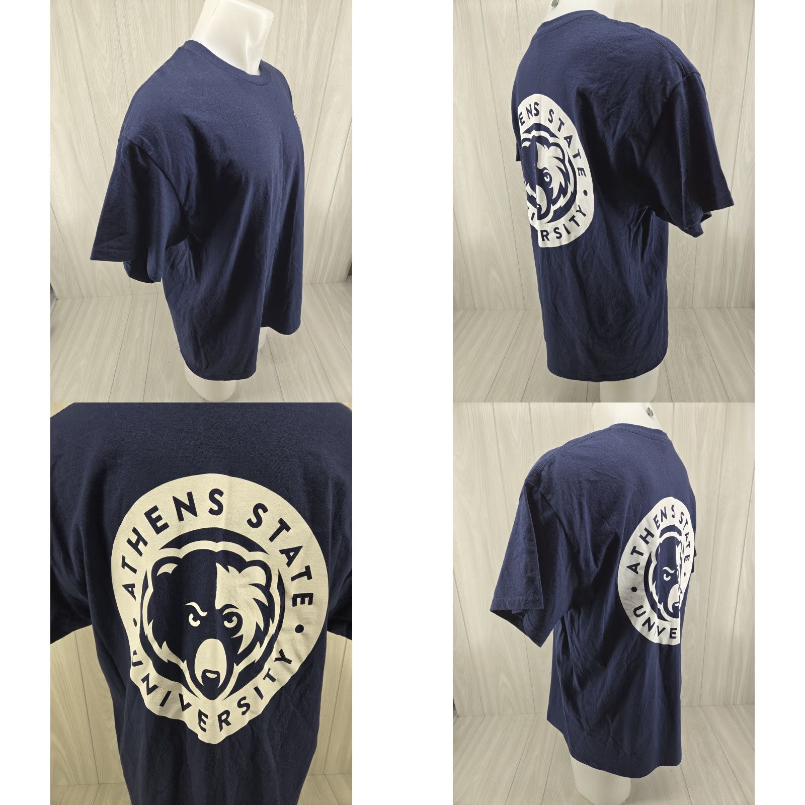 Gildan VINTAGE University Shirt Mens XL Blue University of Athens Alabama T Shirt Men’s XL Blue Size US XL / EU 56 / 4 - 8 Thumbnail