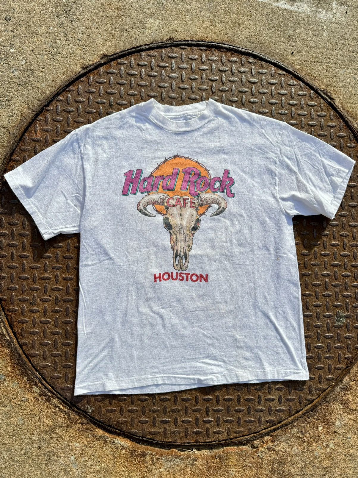 Band Tees × Hard Rock Cafe × Vintage 1996 Hard Rock Cafe Houston Vintage 90’s Texas T-Shirt Size US L / EU 52-54 / 3 - 1 Thumbnail
