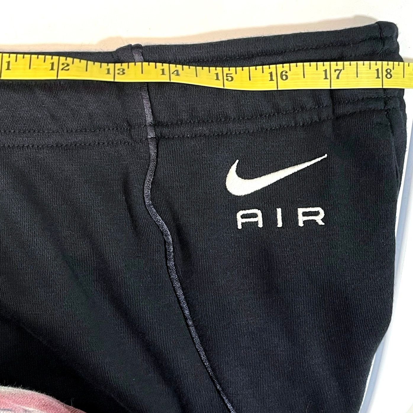 Nike •NWT• NIKE AIR SPORTSWEAR WOMENS BLACK SWEATPANTS • XL Size 39" - 6 Thumbnail