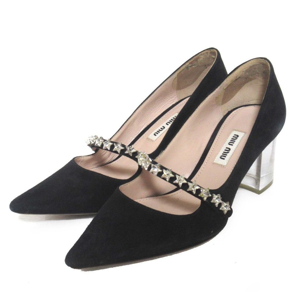 Miu Miu Miu Miu Miu Miu Star Bijou Pumps Leather Shoes DUTY FREE for USA Size ONE SIZE - 1 Thumbnail