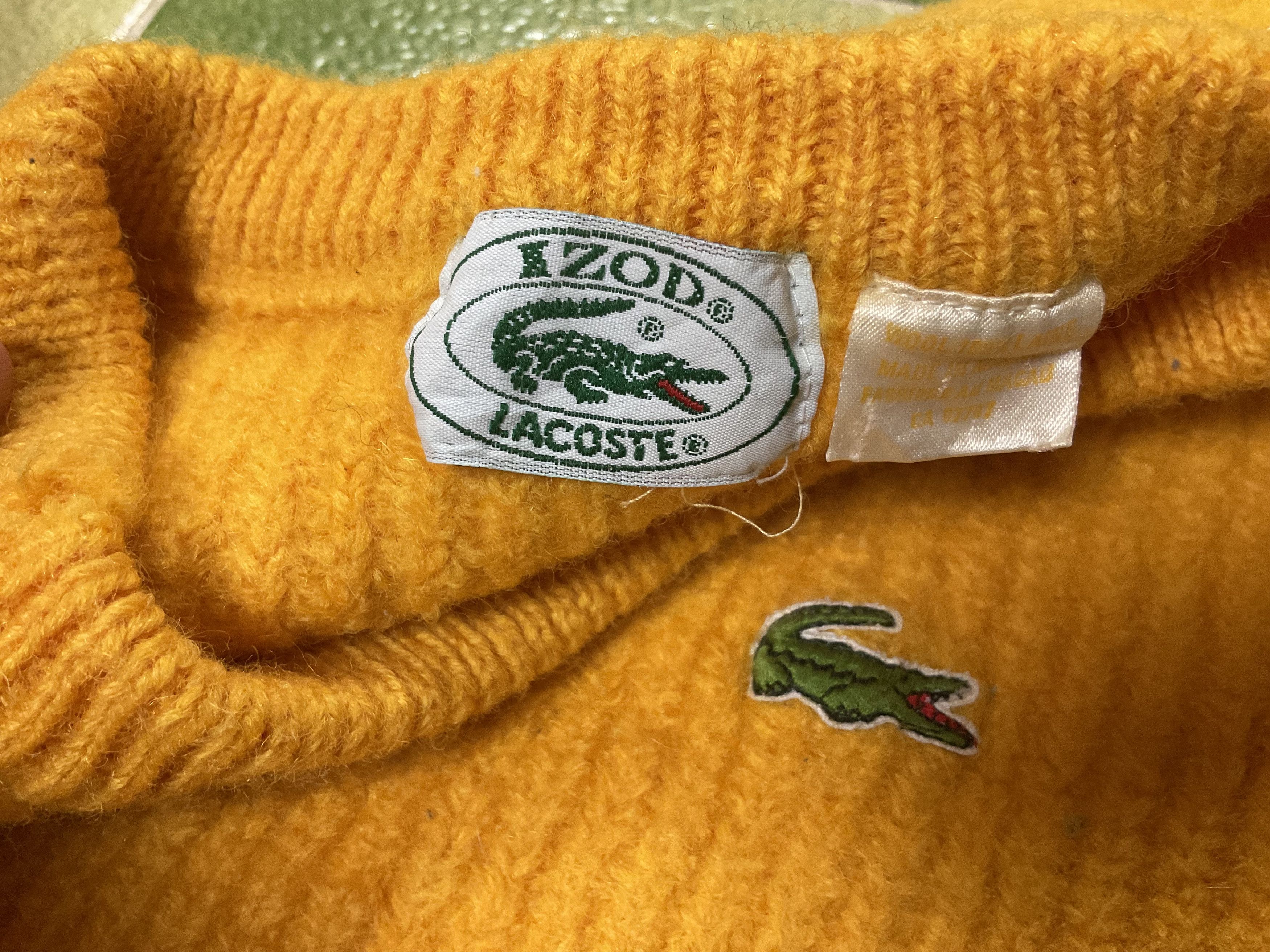 Izod Izod Lacoste Wool Knitted Jumper Sweater Vintage Pullover Size US S / EU 44-46 / 1 - 5 Thumbnail
