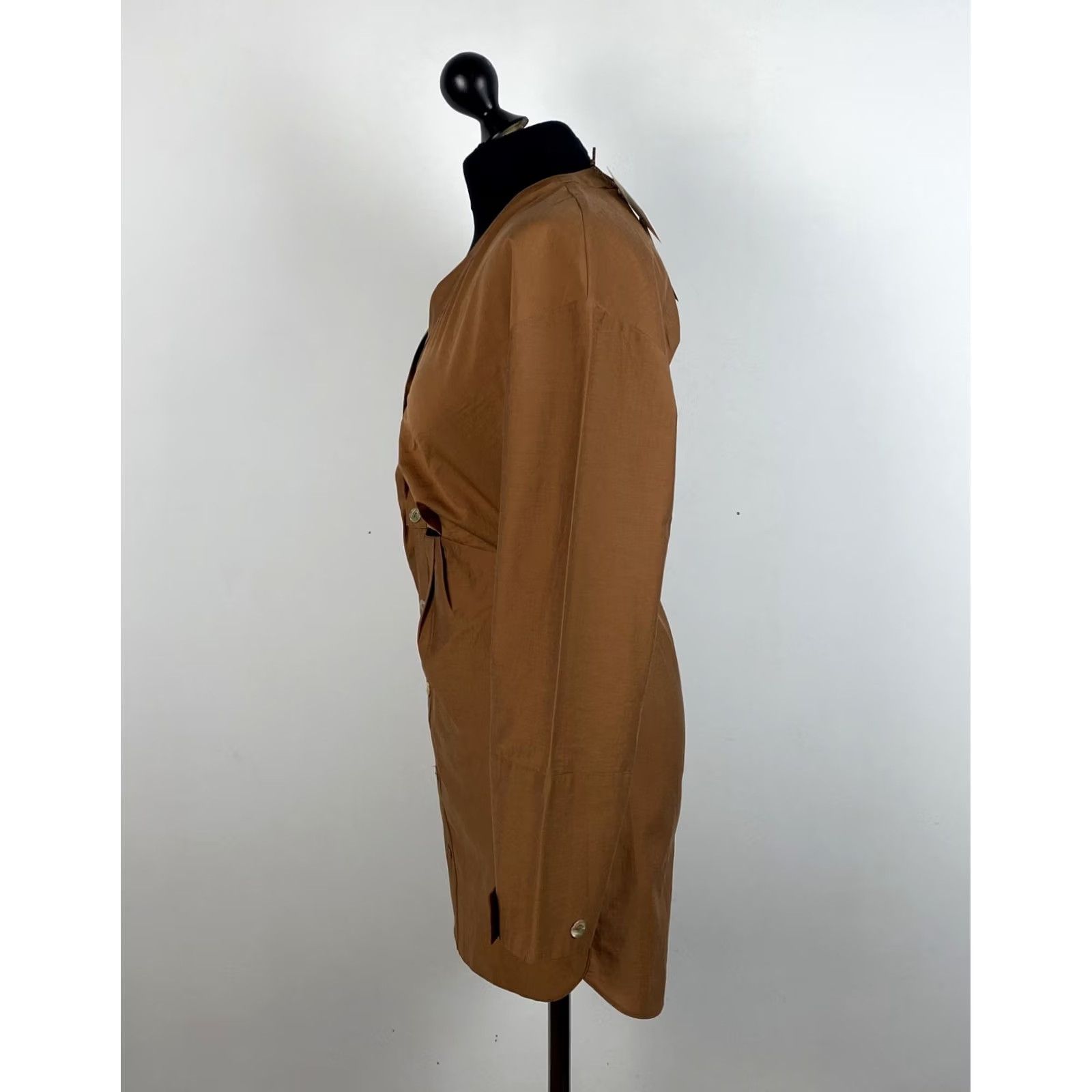 Nanushka Nanushka womens brown button front dress Size XS BNWT Size XS / US 0-2 / IT 36-38 - 3 Thumbnail