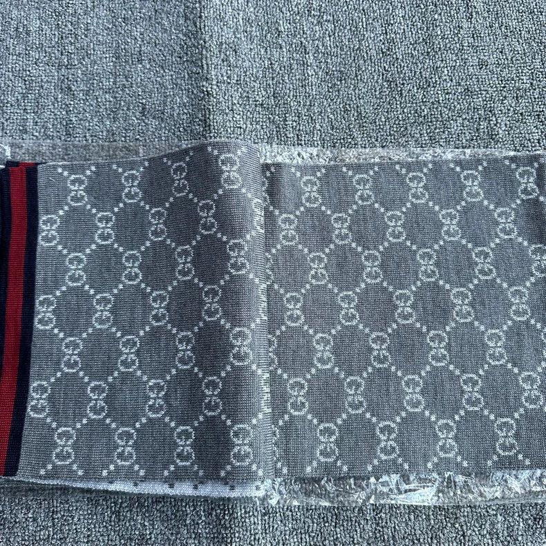 Gucci Gucci Double G full print logo pure wool scarf 2501-Nextarr Size ONE SIZE - 6 Thumbnail