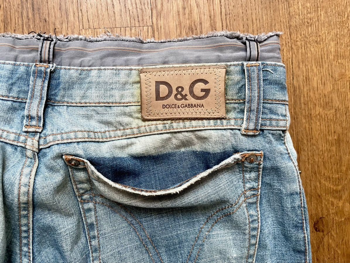 Dolce & Gabbana SS2005 Dolce & Gabbana Sun Faded Double Waist Denim Jeans Size US 33 - 7 Thumbnail