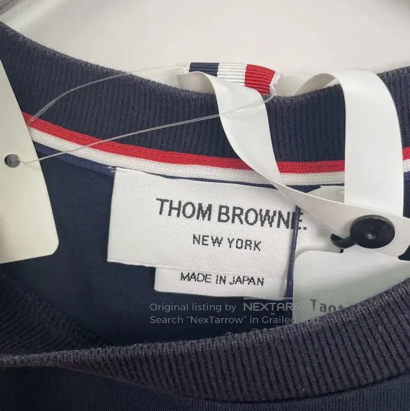 Thom Browne Thom Browne Men's Blue Cotton T-Shirt . Size US XS / EU 42 / 0 - 5 Thumbnail