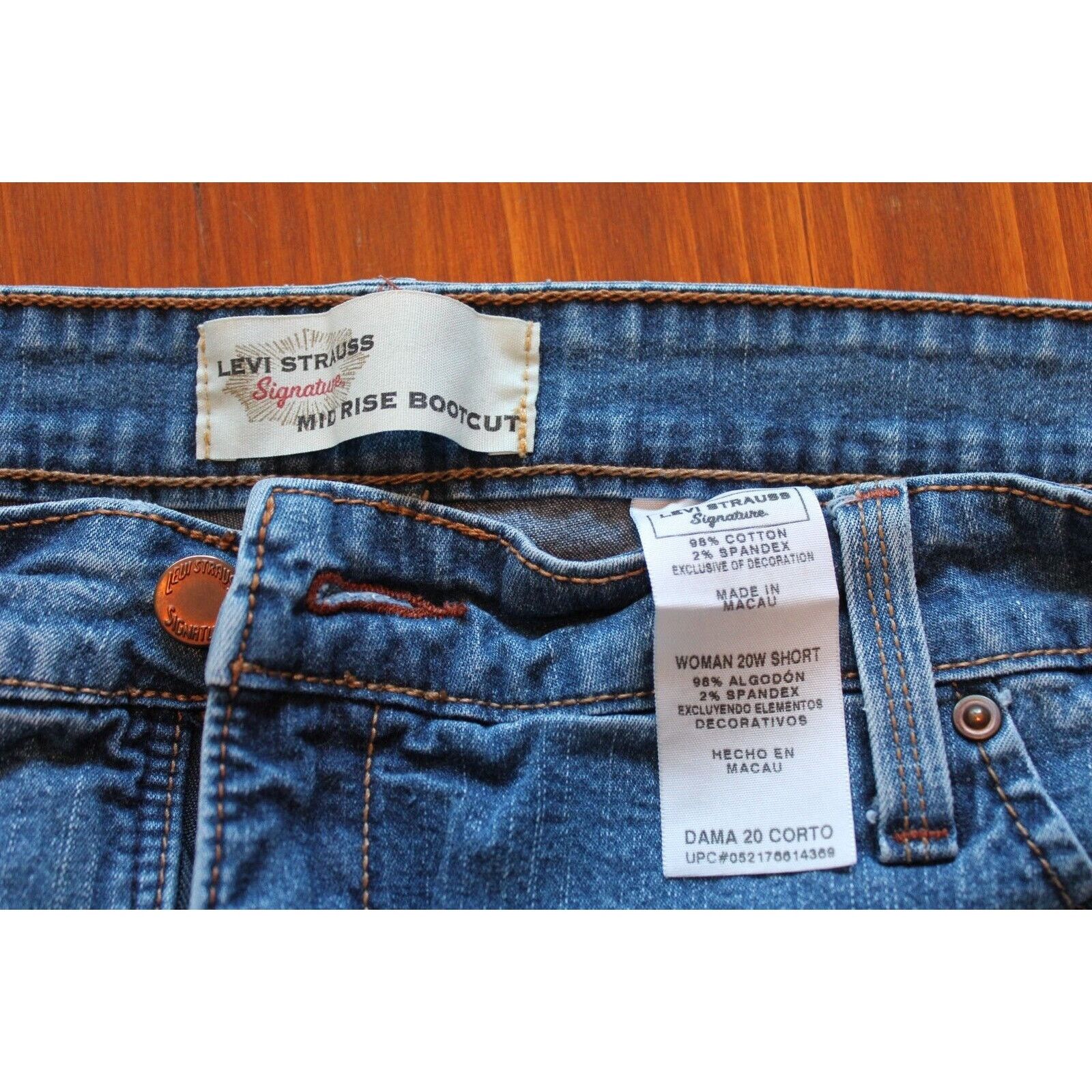 Levi's Levi Strauss "Signature" Midrise Bootcut Denim Jeans W-20W Size 42" / US 20 - 4 Thumbnail