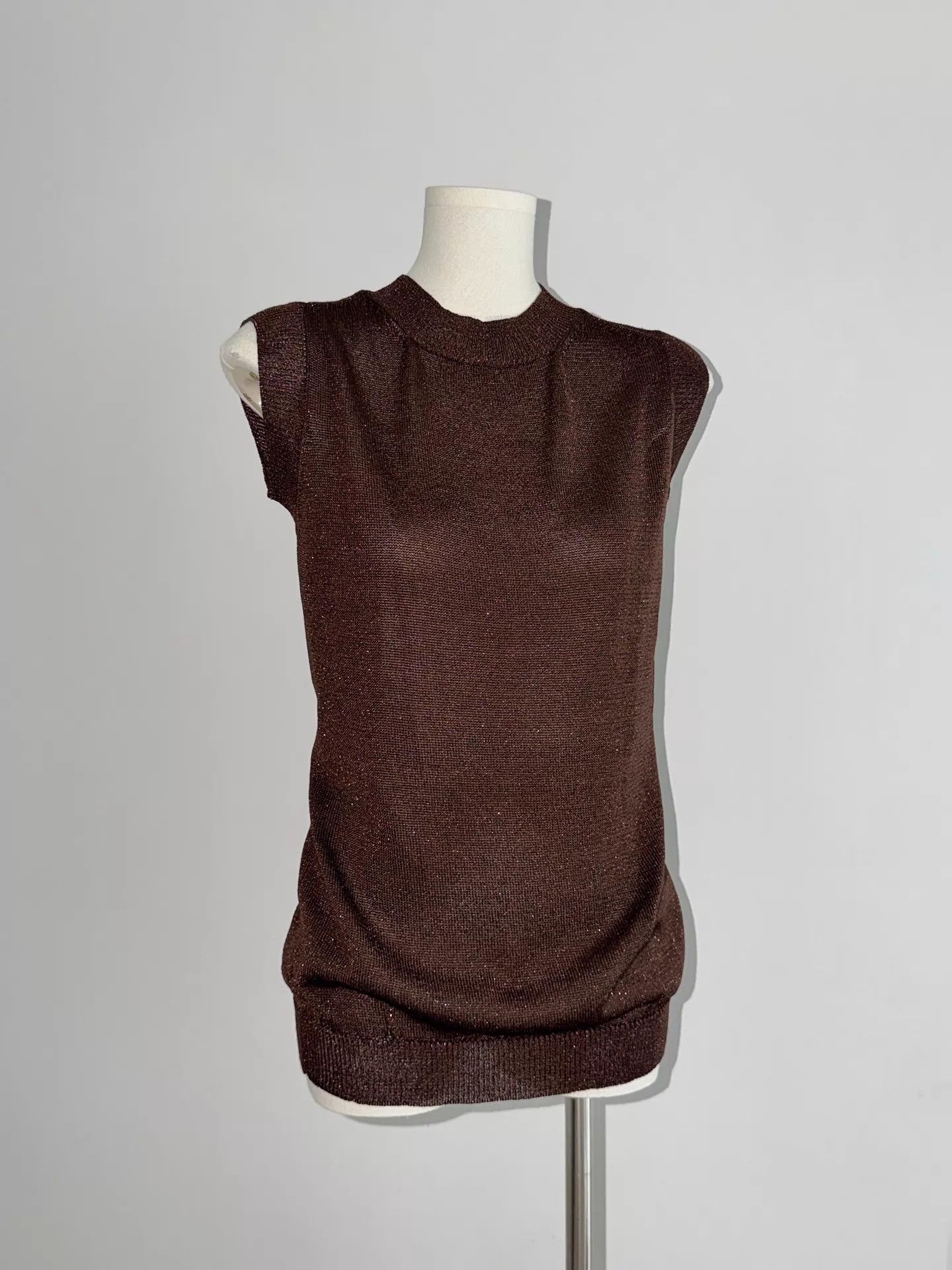 Y's Y's Yohji Yamamoto Sleeveless Glitter Top (OS) Size ONE SIZE - 5 Thumbnail