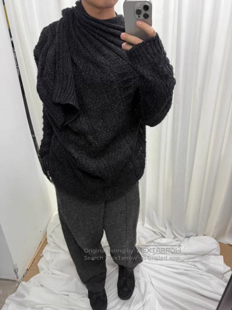 Yohji Yamamoto YOHJI YAMAMOTO Deconstructed knit sweater Size US S / EU 44-46 / 1 - 3 Thumbnail