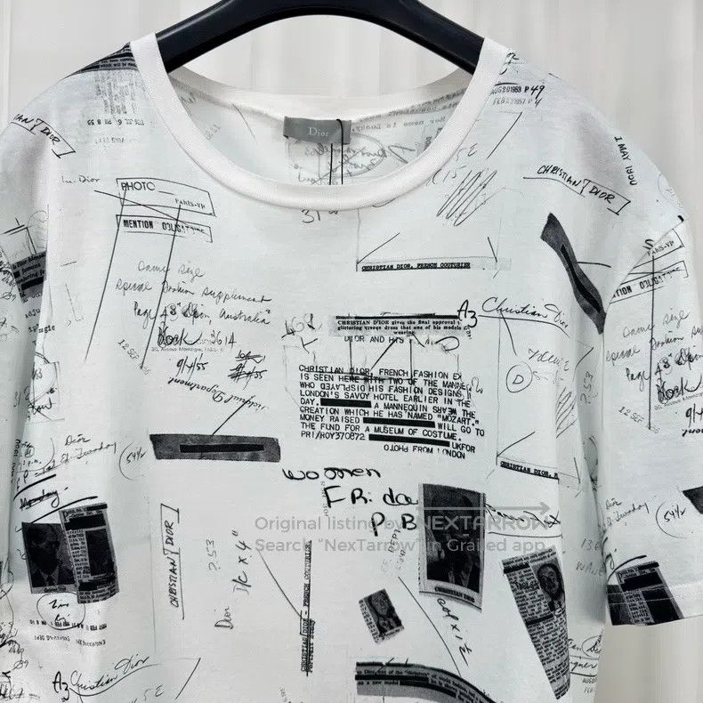 Dior Dior Graffiti embroidered bee short sleeves Size US XL / EU 56 / 4 - 3 Thumbnail