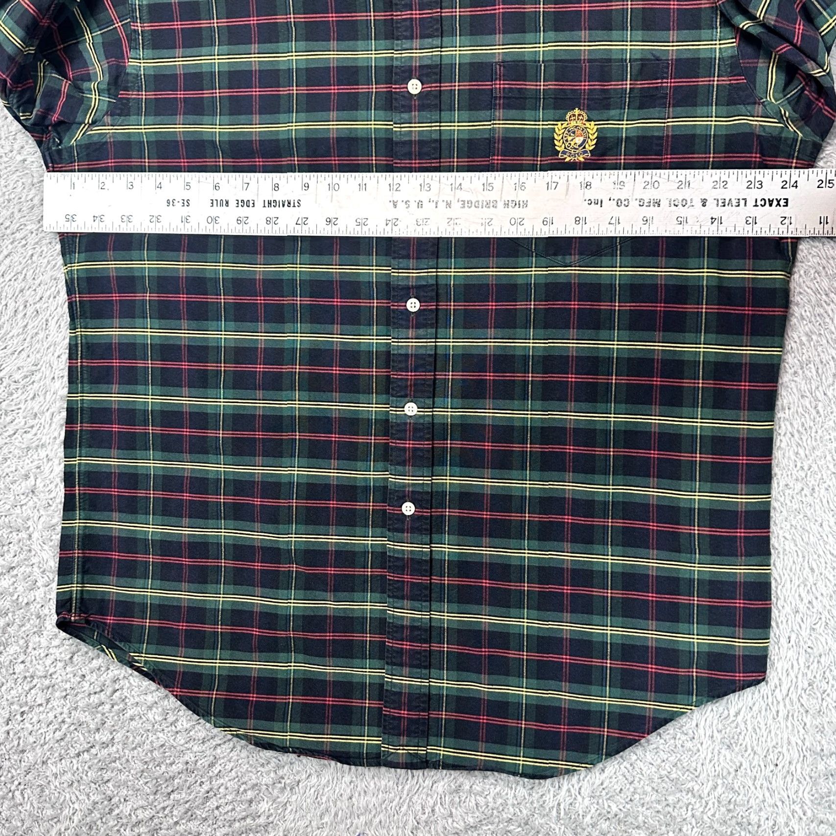 Polo Ralph Lauren VINTAGE Polo Ralph Lauren Long Sleeve Button Oxford Crown Polo Crest Mens Medium Size US M / EU 48-50 / 2 - 7 Thumbnail
