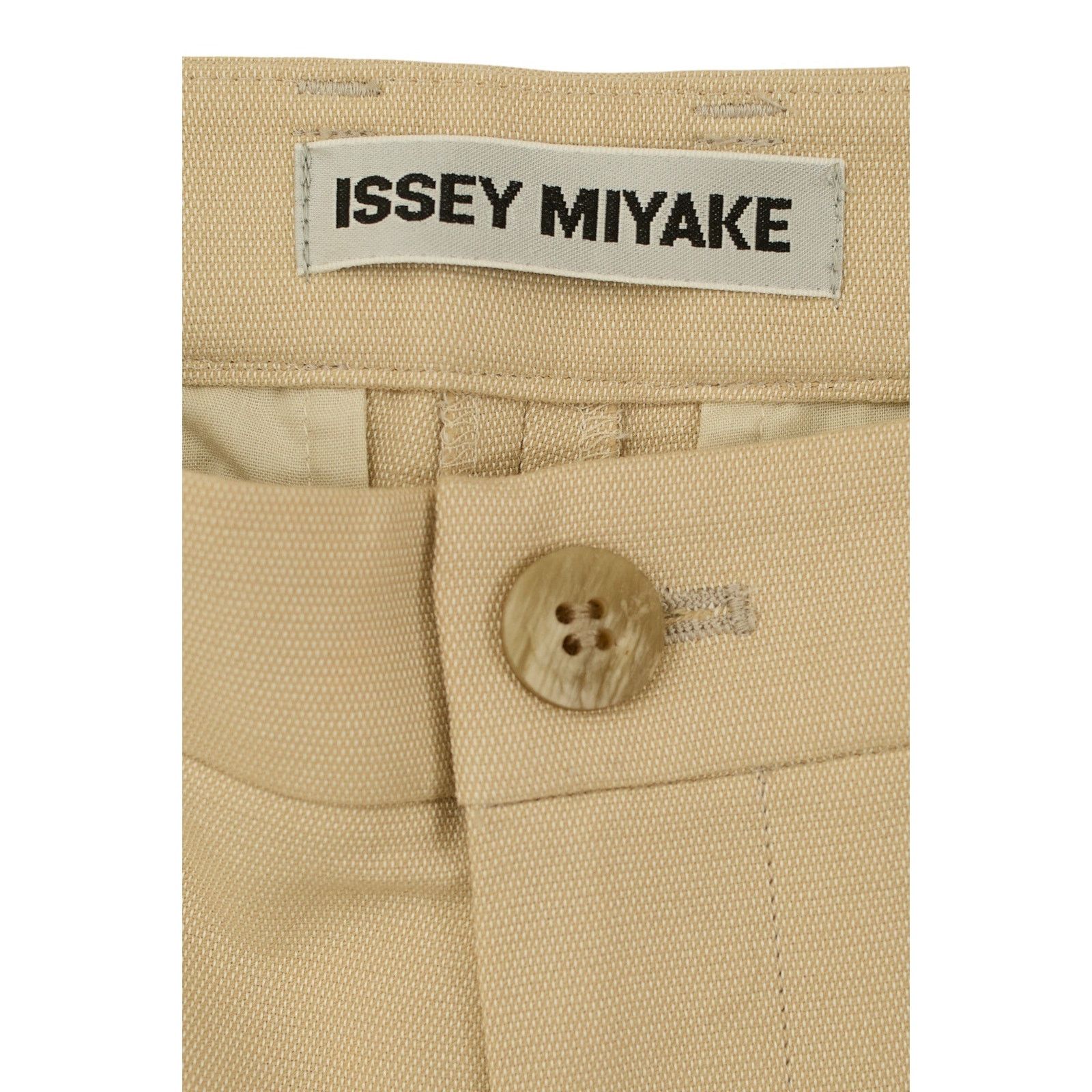 Issey Miyake Beige Wide Legged Trousers Size 27" / US 4 / IT 40 - 4 Thumbnail