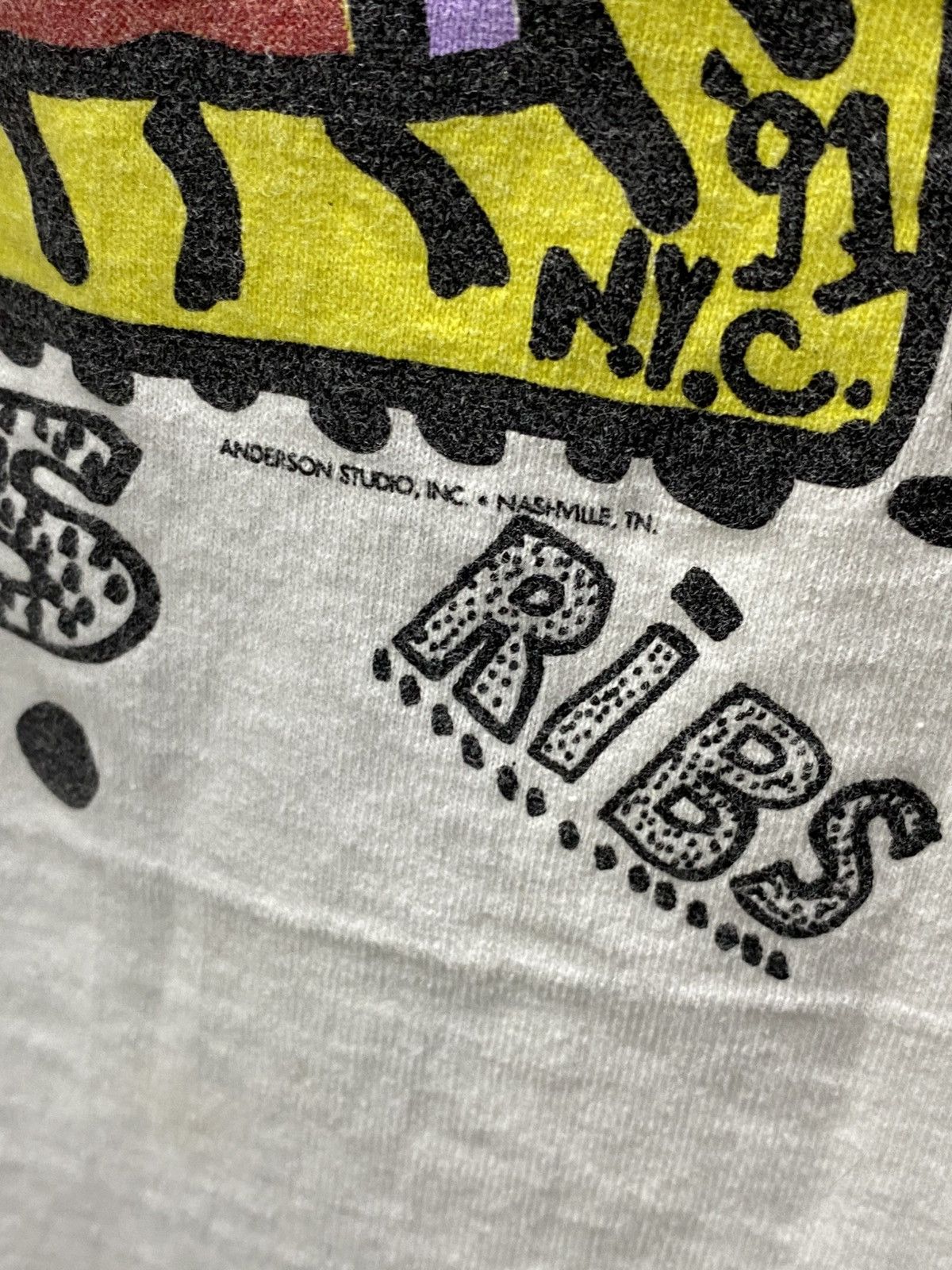 Designer × Vintage 💥RENDEZVOUZ crazy art tshirt Size US XL / EU 56 / 4 - 3 Thumbnail