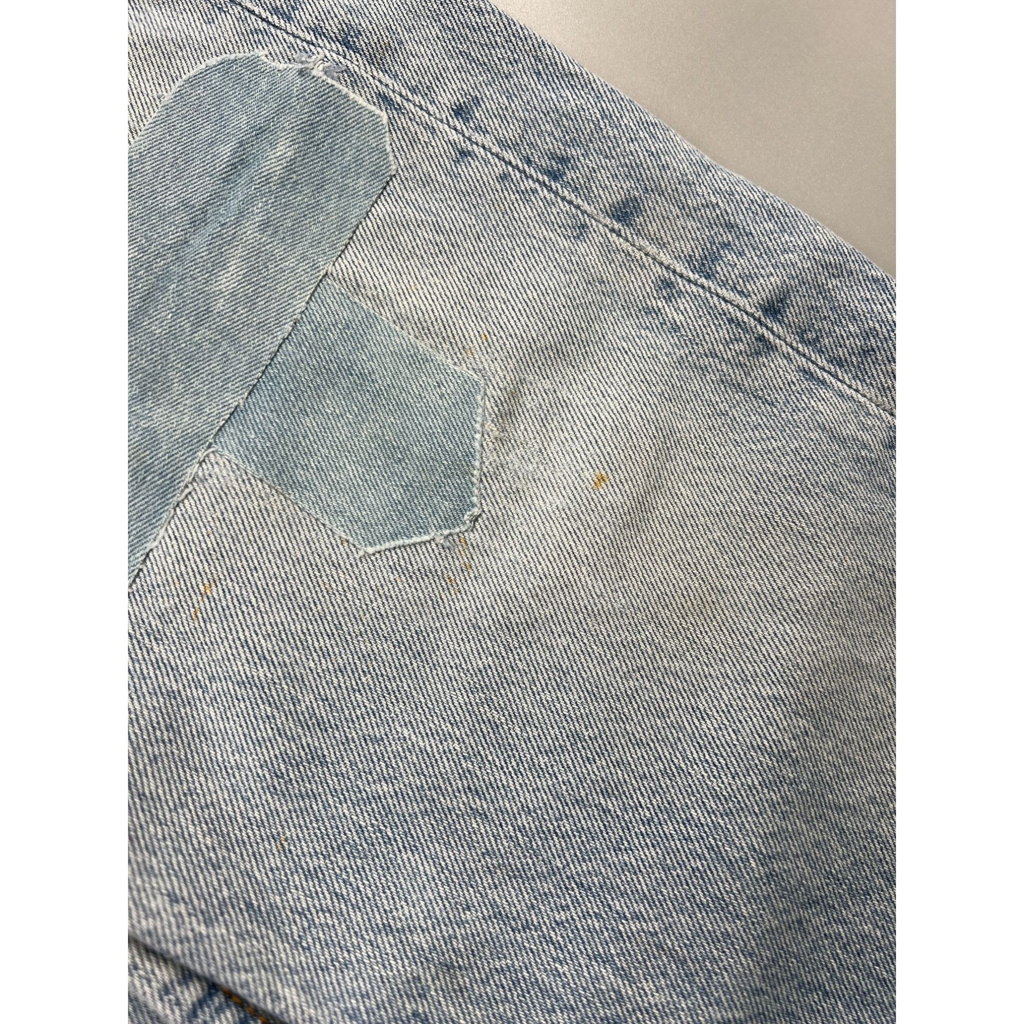 Levi's Levi’s 501 Made in UK Distressed Patchwork Denim Jeans Size US 31 - 14 Thumbnail