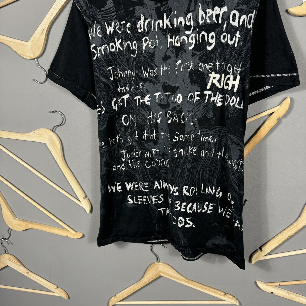Richmond Denim Richmond Denim Black Graphic T-shirt Size US XL / EU 56 / 4 - 3 Thumbnail