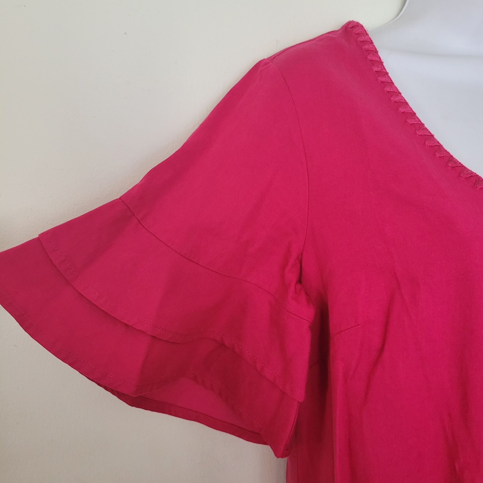 Tommy Bahama Tommy Bahama XS Hot Pink Flutter Sleeve Dress LANAILETTE Bar Size XS / US 0-2 / IT 36-38 - 3 Thumbnail