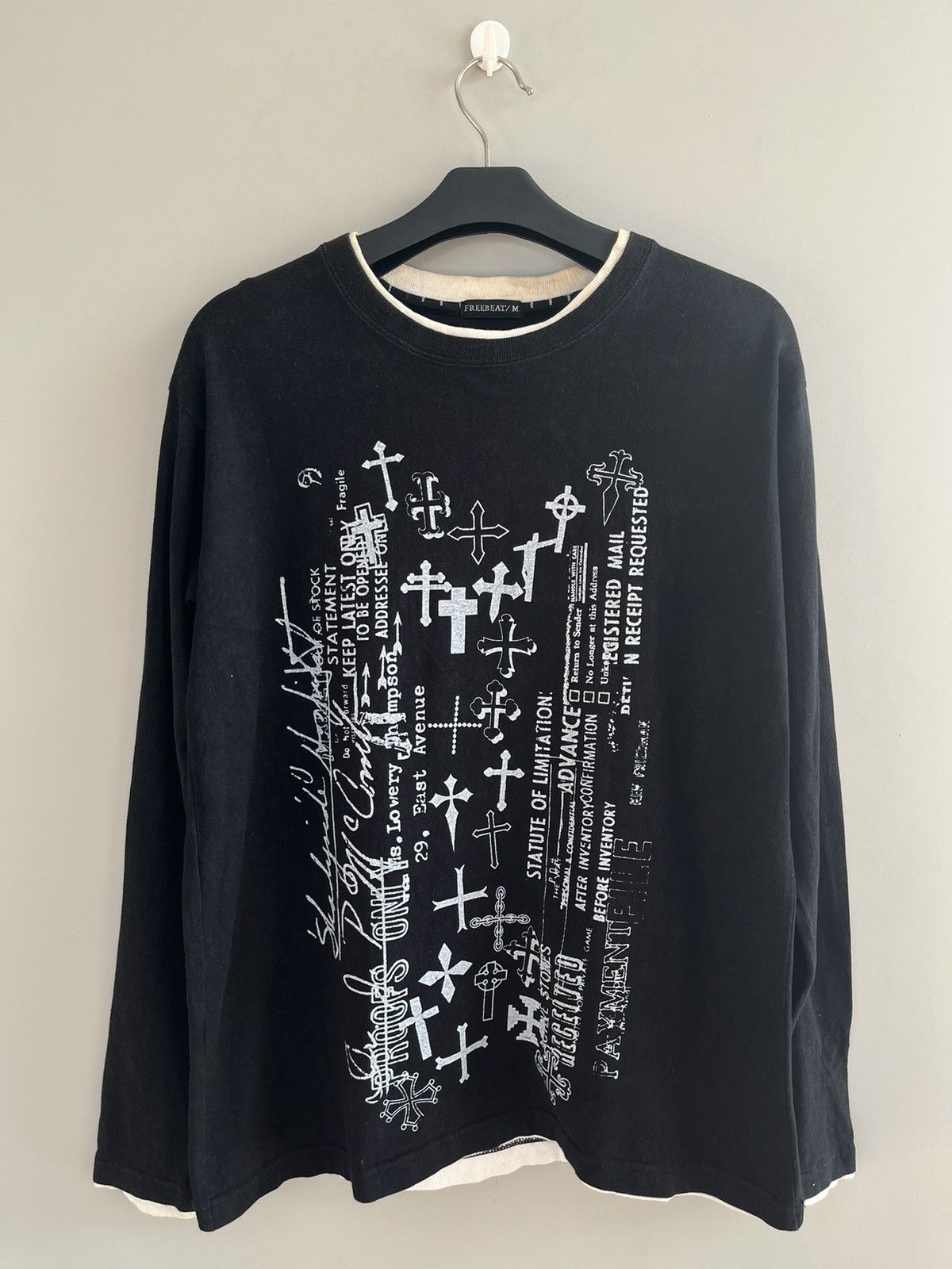 Beauty Beast × If Six Was Nine × Japanese Brand JAPANESE POEM FREEBEAT CROSS SEDITIONARIES DOUBLE LAYER PUNK Size US M / EU 48-50 / 2 - 1 Thumbnail