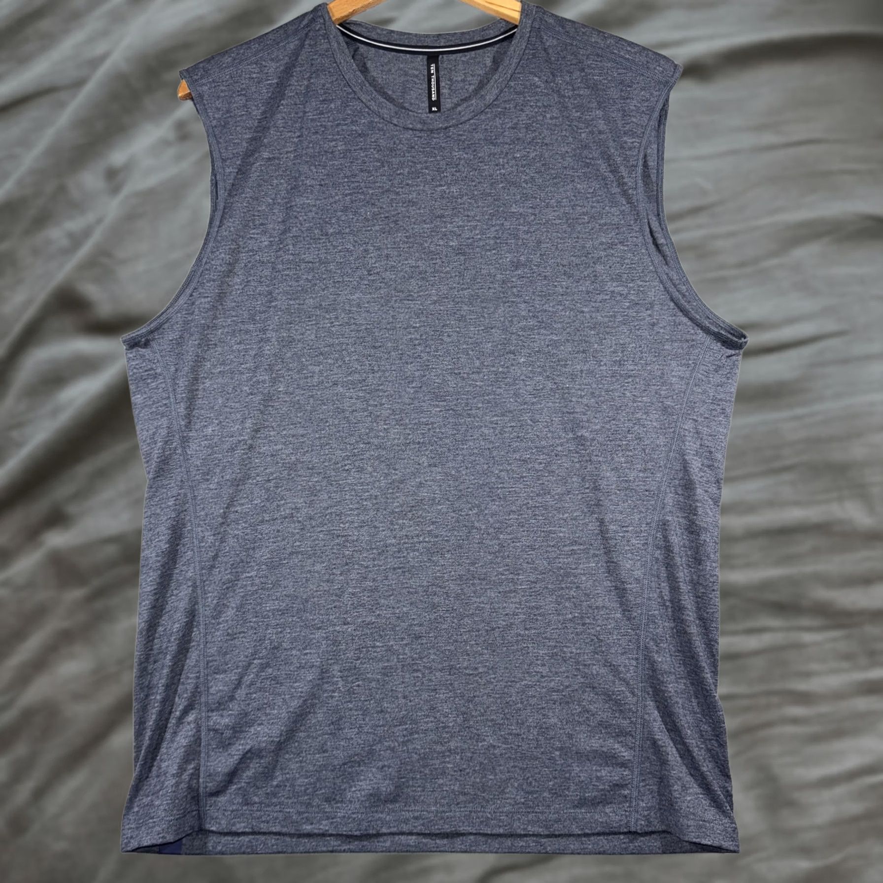 Ten Thousand Ten Thousand The Durable Shirt Sleeveless Tank Top Grey XL Mens Sleeveless Gym & Training Shirt Size US XL / EU 56 / 4 - 1 Thumbnail