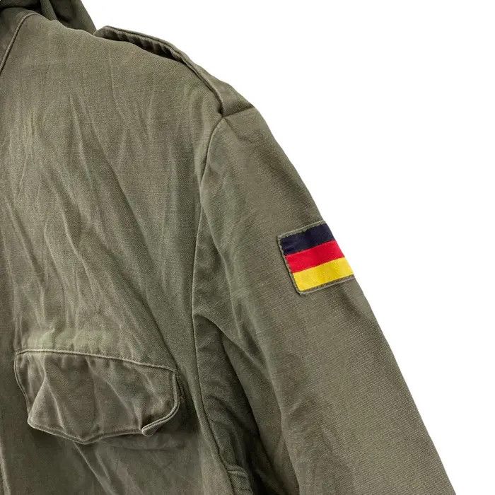 Vintage Vtg 1982 FEUCHTER RINGELAI GERMAN Army Trench Coat Size US L / EU 52-54 / 3 - 6 Thumbnail