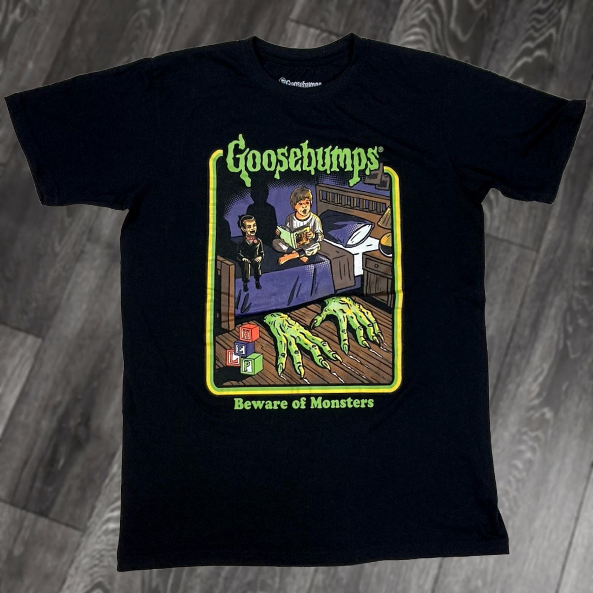 Vintage Goosebumps Graphic T-shirt Men Medium Black Short Sleeve Size US M / EU 48-50 / 2 - 1 Thumbnail