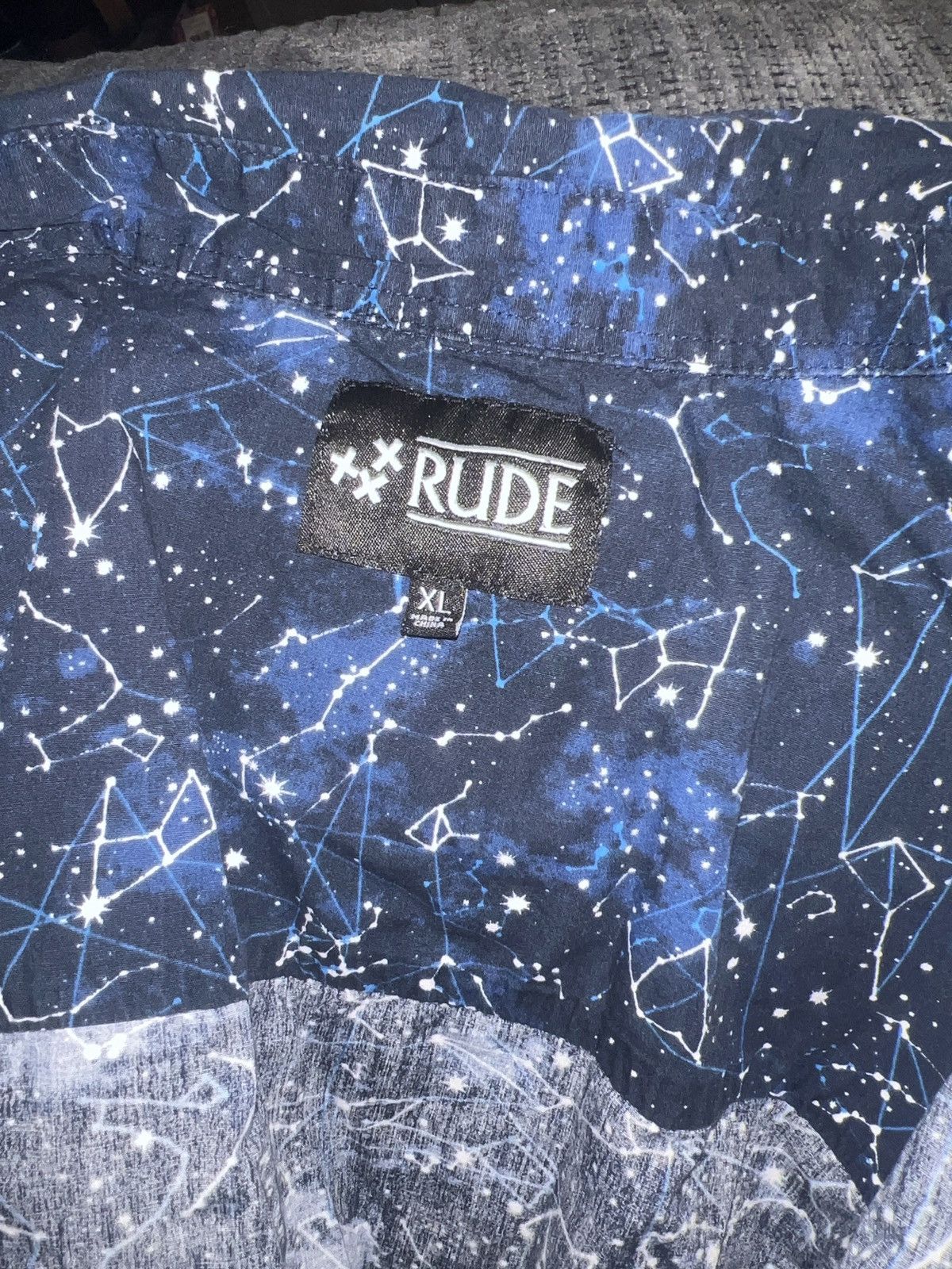 Rude Rude Constellation All-Over Button-Up Shirt Size US XL / EU 56 / 4 - 11 Thumbnail