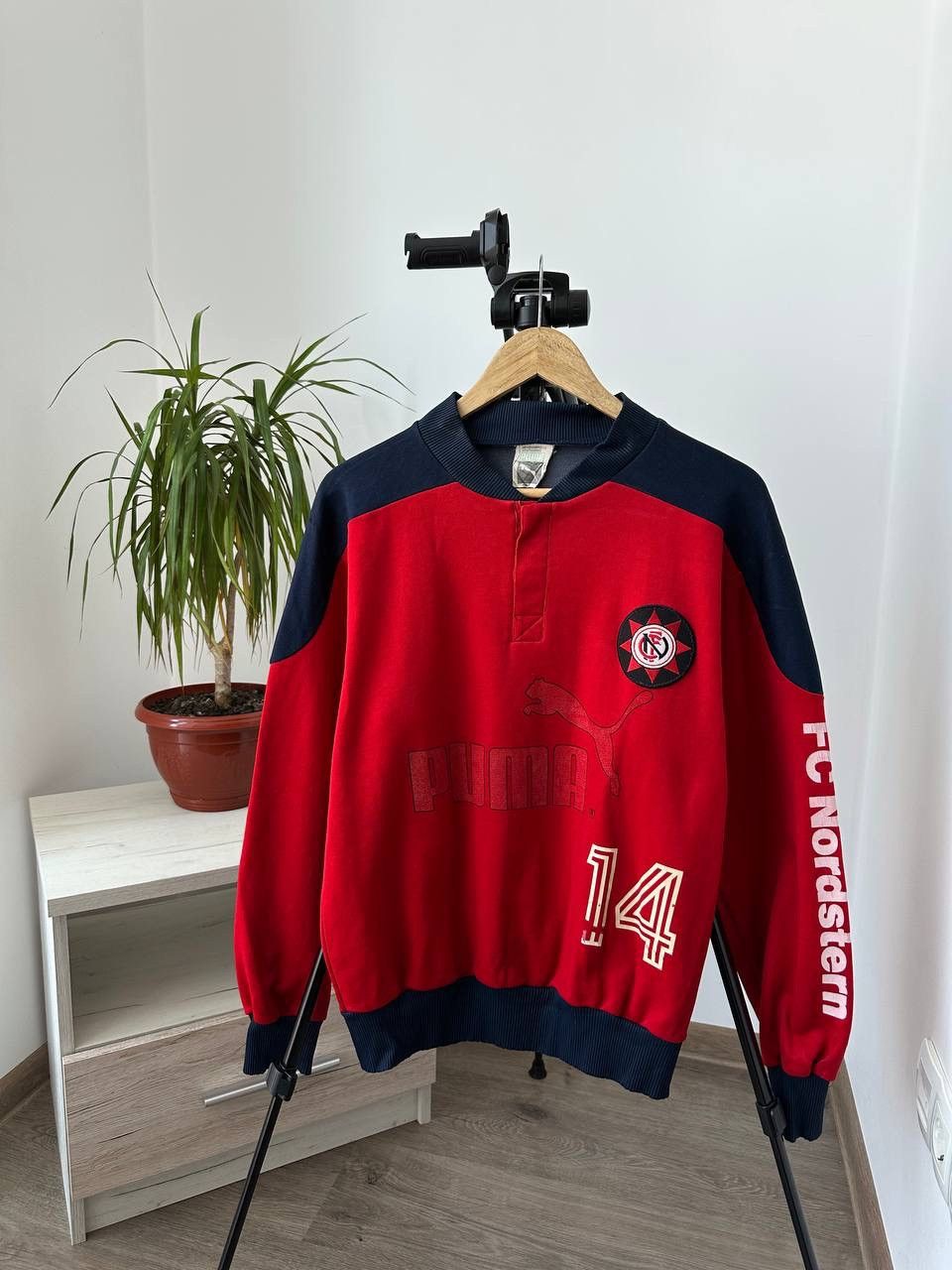 Japanese Brand × Vintage Vintage Football Soccer Jersey Puma 90s Red Sweatshirt Size US M / EU 48-50 / 2 - 6 Thumbnail