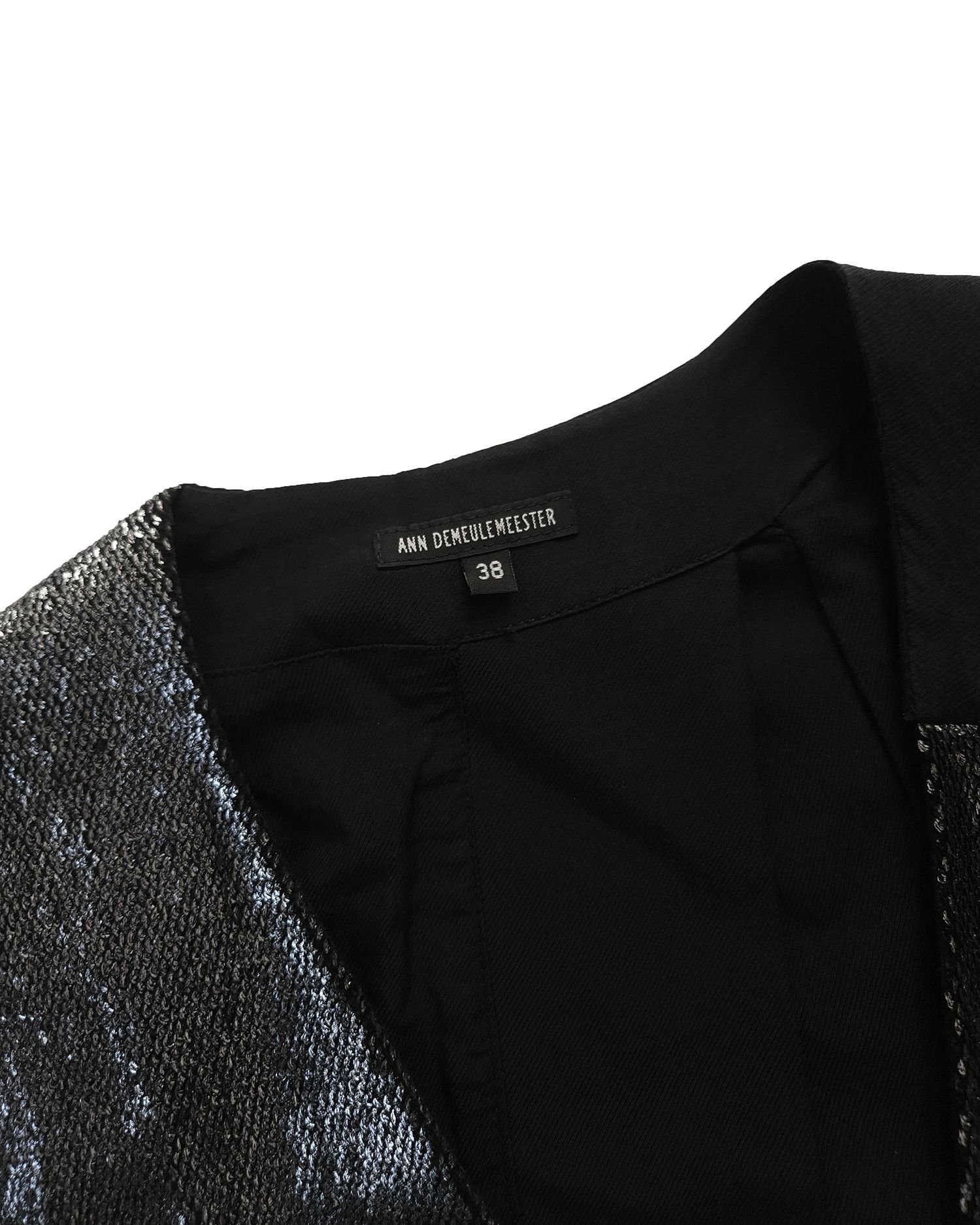Ann Demeulemeester Ann Demeulemeester Asymmetric Metallic Waistcoat Size XS / US 0-2 / IT 36-38 - 3 Thumbnail