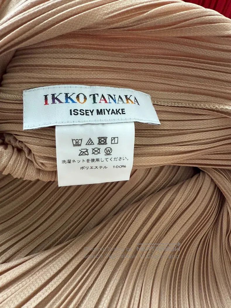 Issey Miyake Issey Miyake Beige Pleated Dress Size L / US 10 / IT 46 - 3 Thumbnail