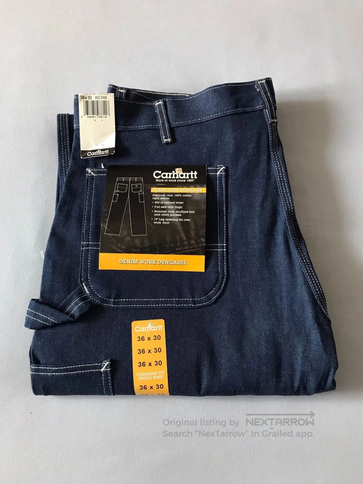 Carhartt Carhartt B03 Raw Denim Jeans W36L30. Size US 36 / EU 52 - 1 Thumbnail