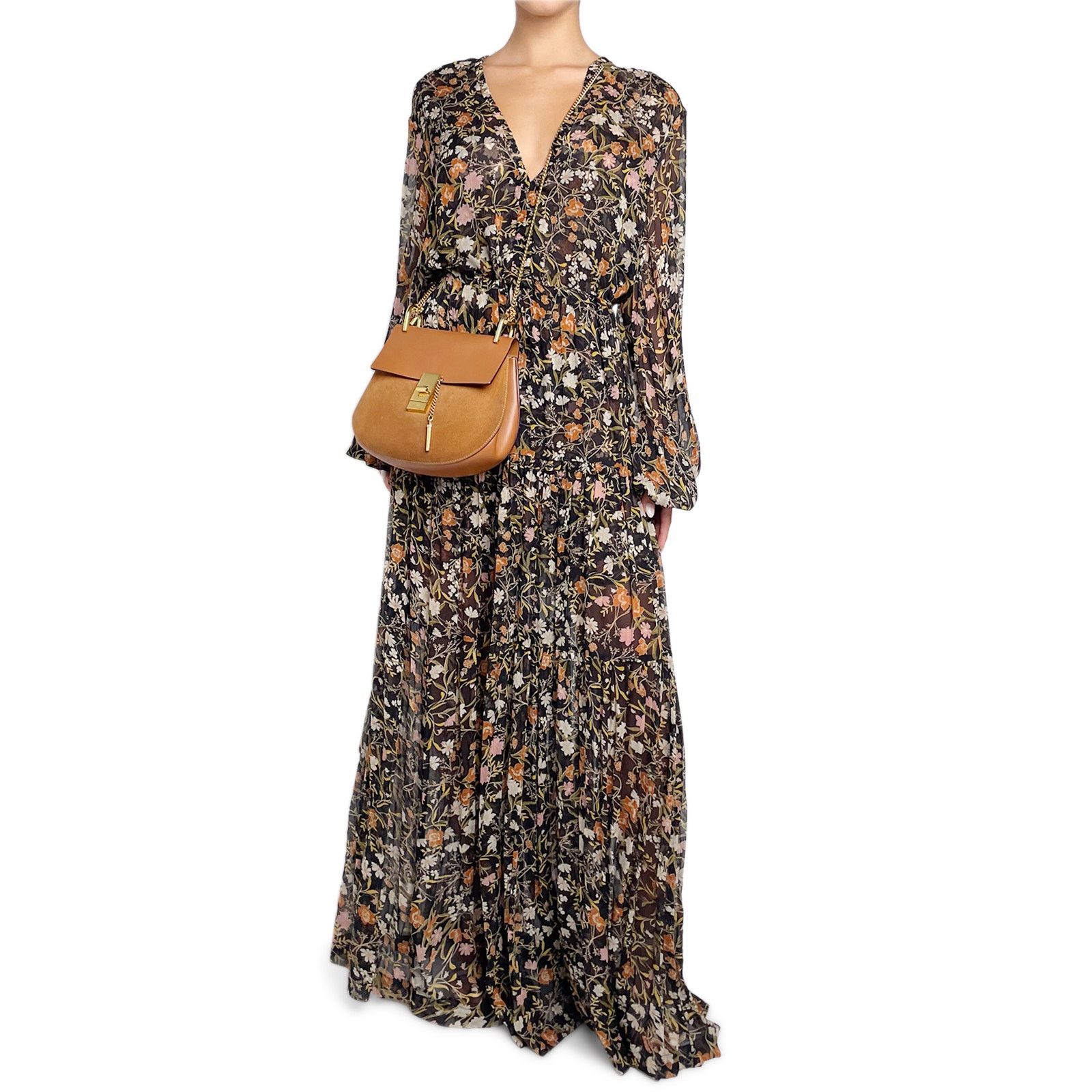 BEC + BRIDGE Long Sleeve Floral Maxi Dress Size M / US 6-8 / IT 42-44 - 4 Thumbnail