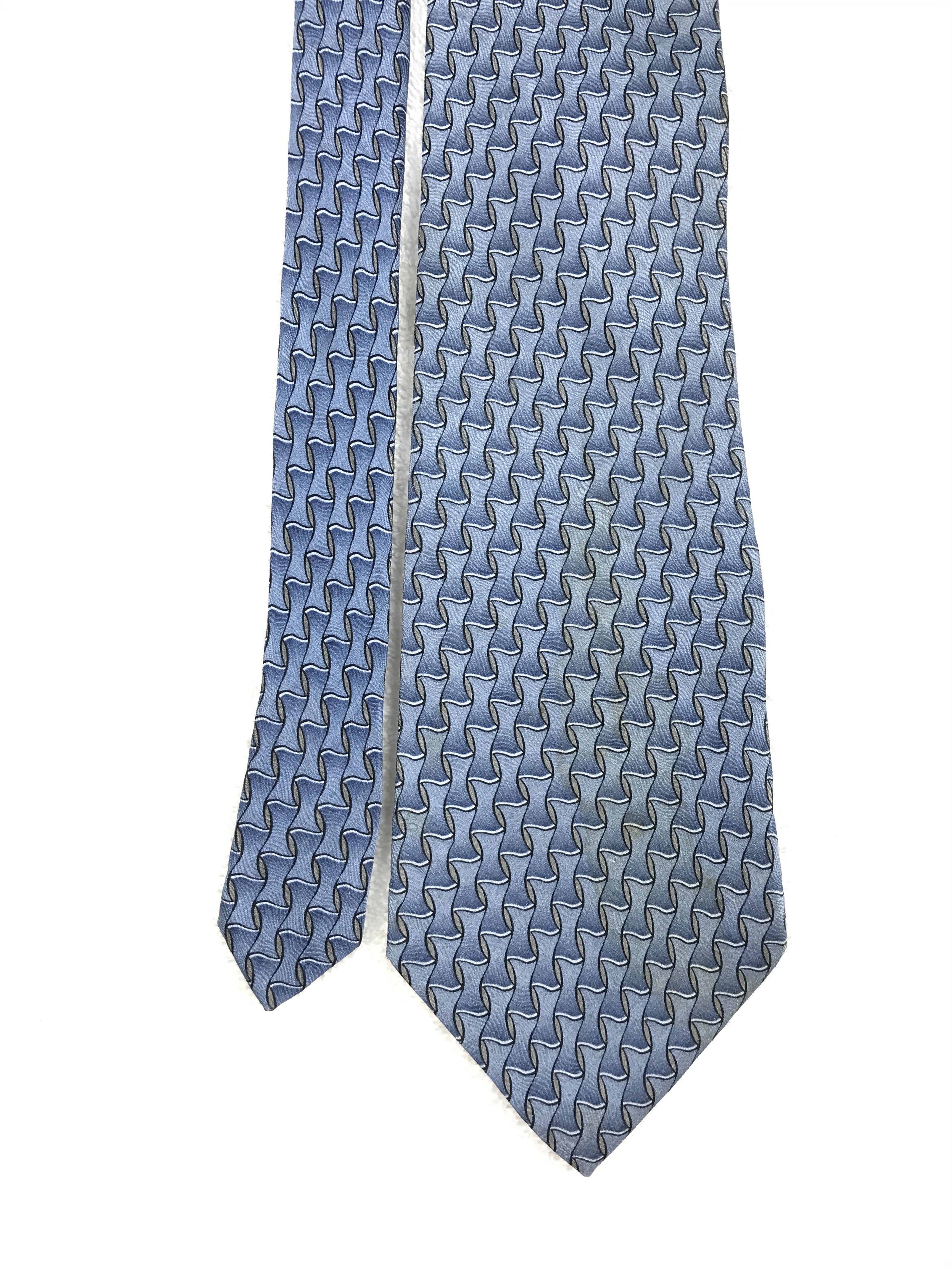 Designer × Mulberry × Vintage Vintage Ziggurat By Mulberry Necktie Size ONE SIZE - 3 Thumbnail